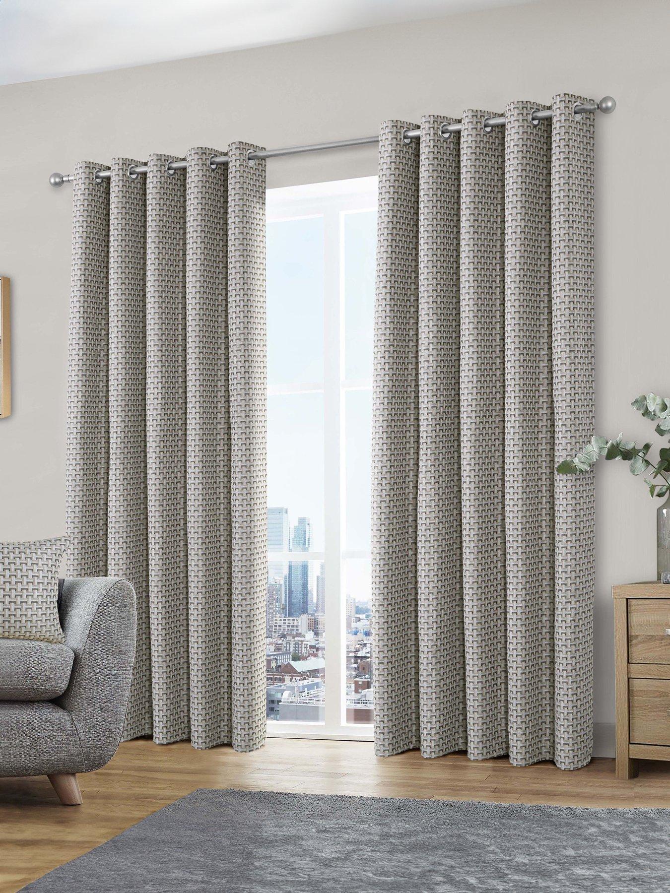 undefined Gambia Eyelet Curtains 45 X 54