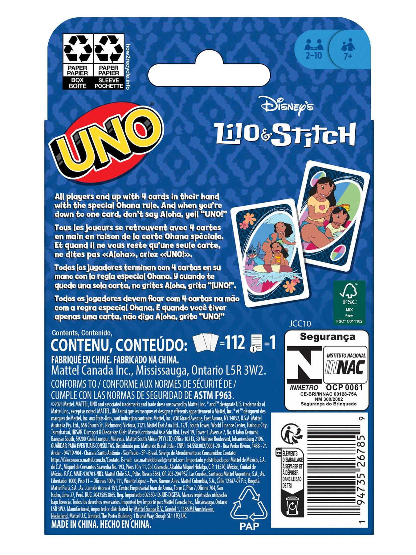 Image 7 of 7 of Uno Lilo &amp; Stitch Card Game