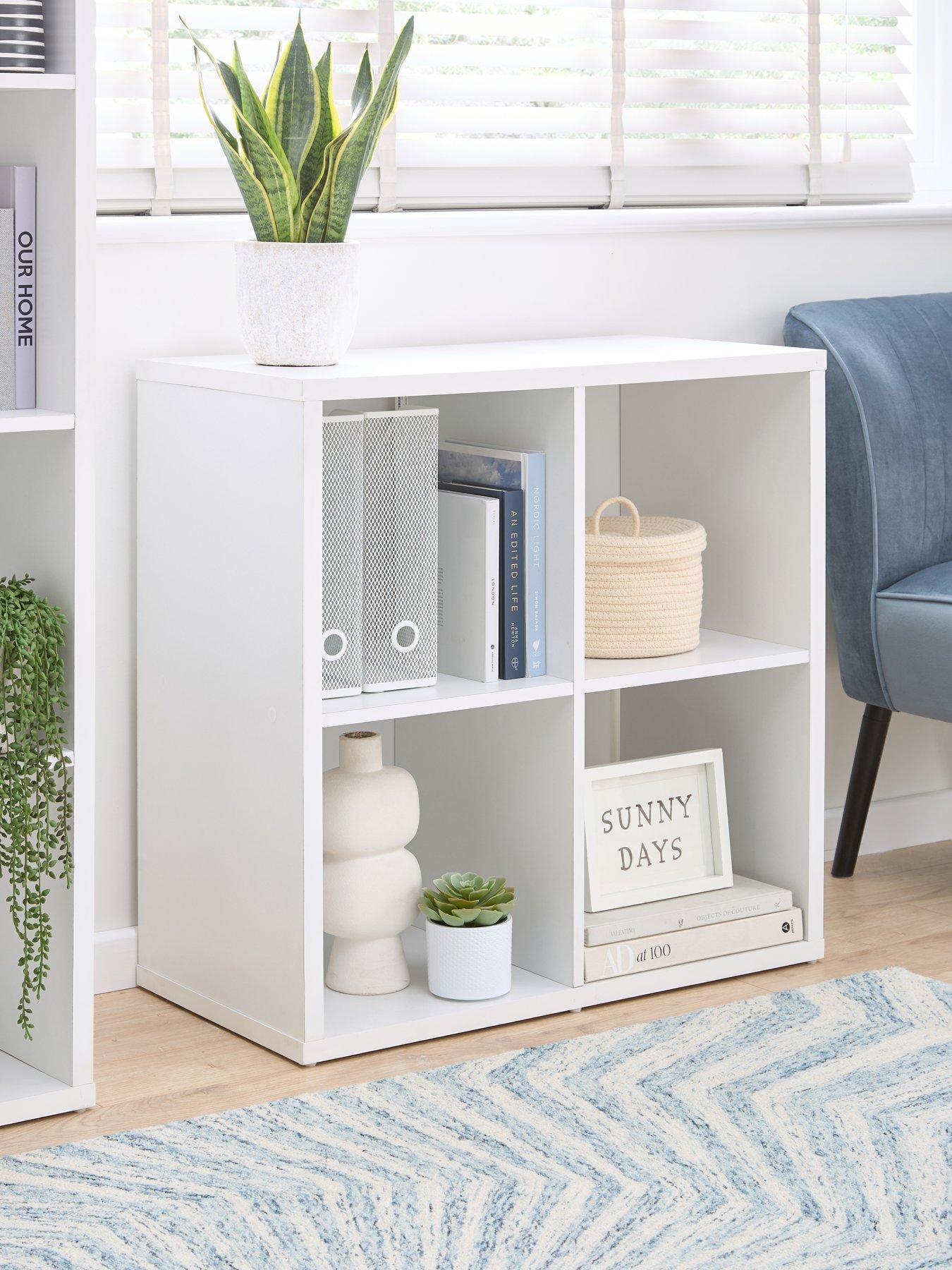 Very Home Metro 4 Square Shelf Unit - White - FSC® Certified