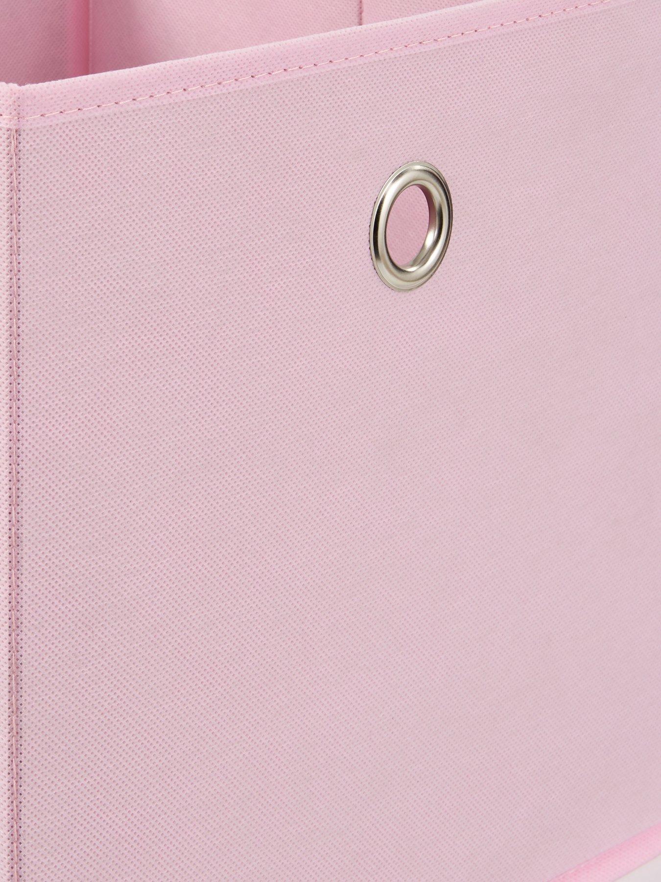 Image 5 of 6 of The Very Collection Cube 2 +&nbsp;2 Storage Unit with&nbsp;Boxes -&nbsp;Pink Hearts&nbsp;- FSC&reg; Certified