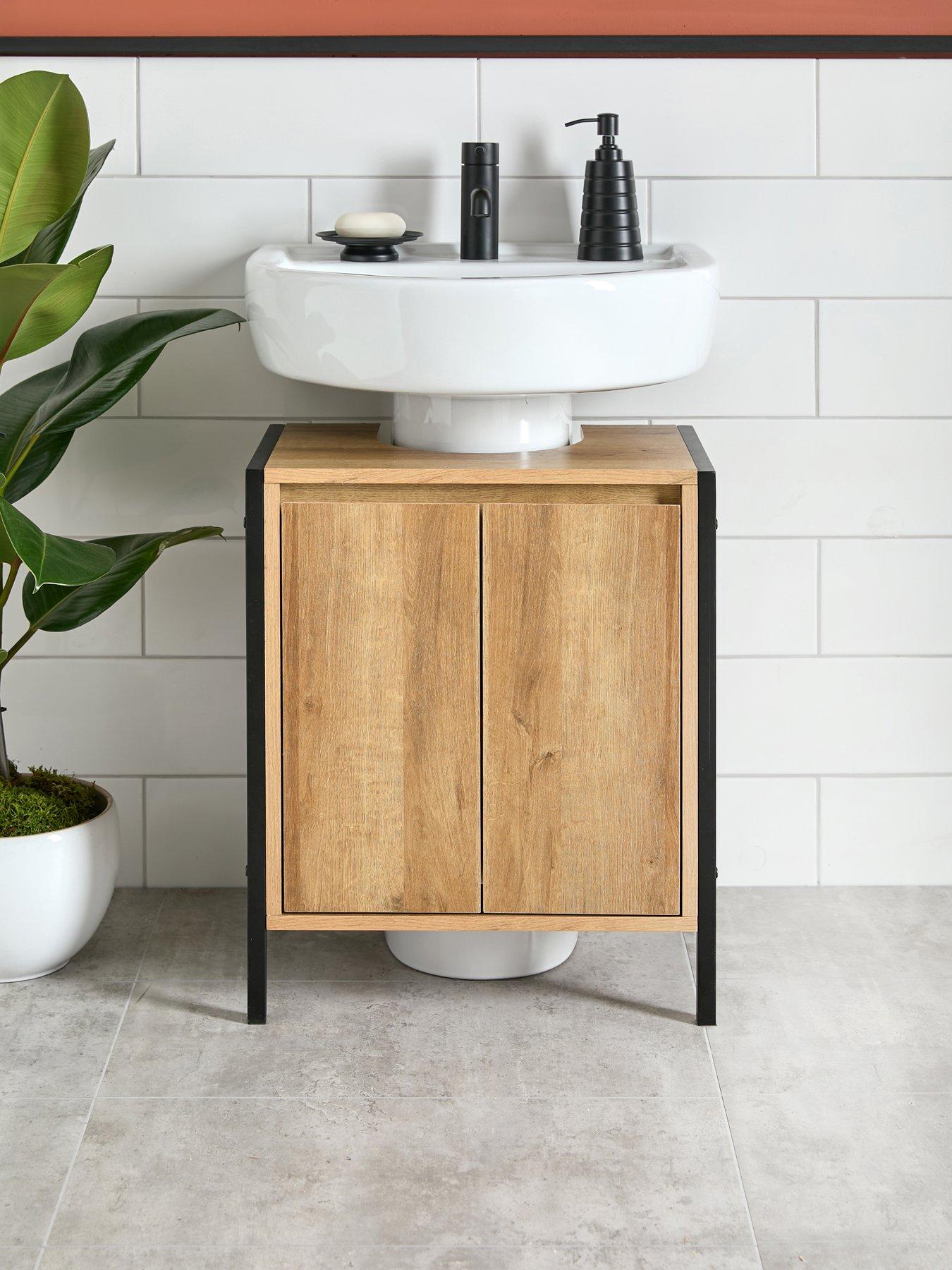 Very Home Larson Under Sink Cabinet - Dark Oak - FSC® Certified