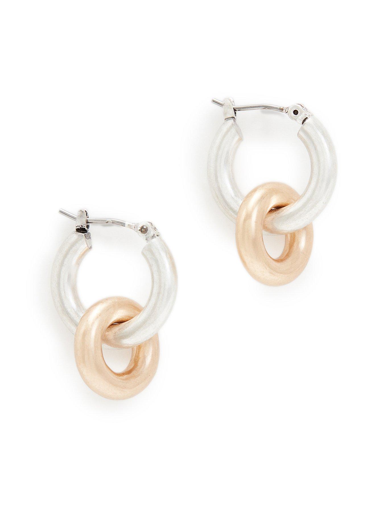 allsaints-double-earring-huggie-gold