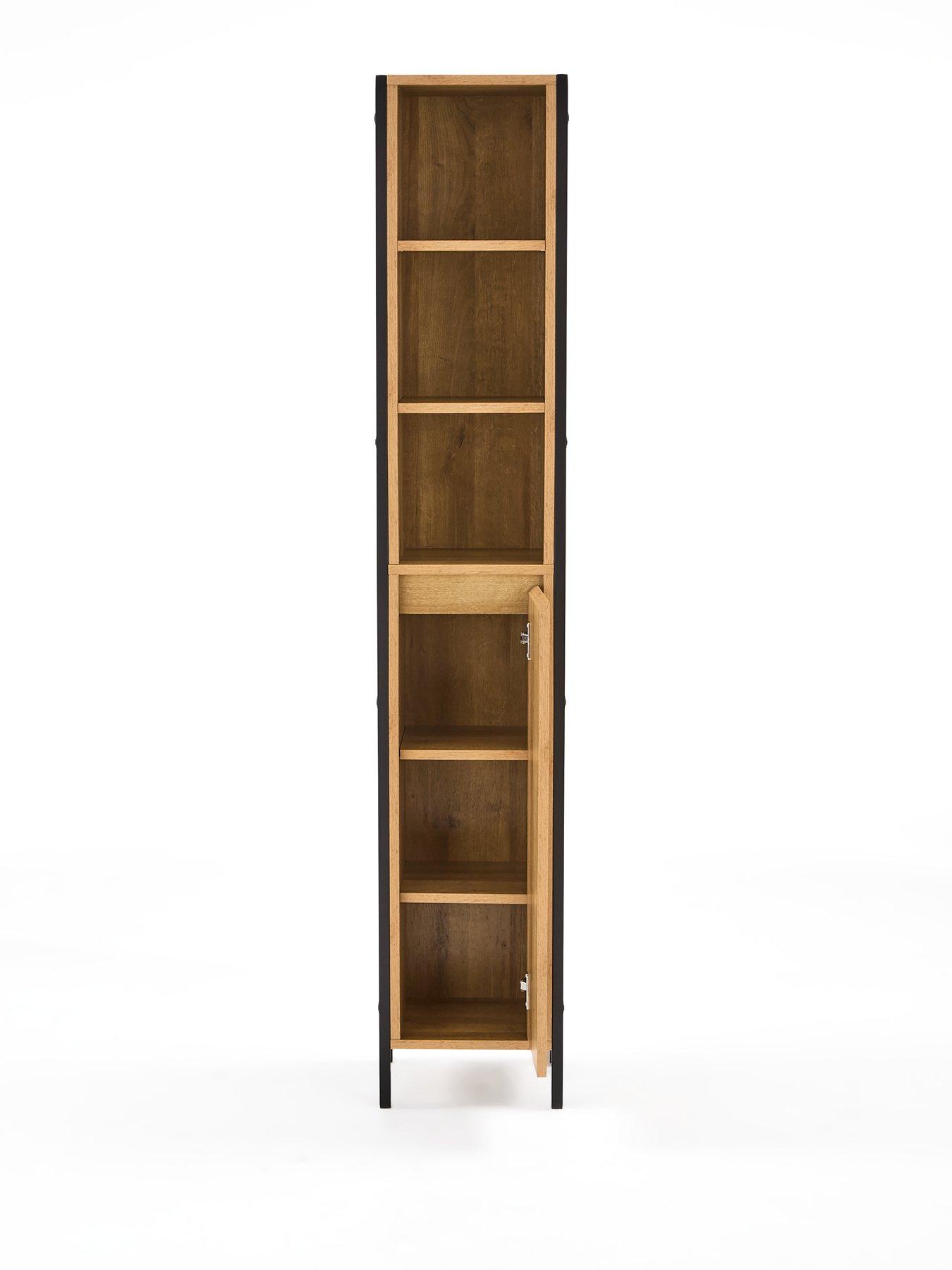 Image 5 of 7 of The Very Collection Larson Tall Bathroom&nbsp;Cabinet&nbsp;&nbsp;- Dark Oak - FSC&reg; Certified