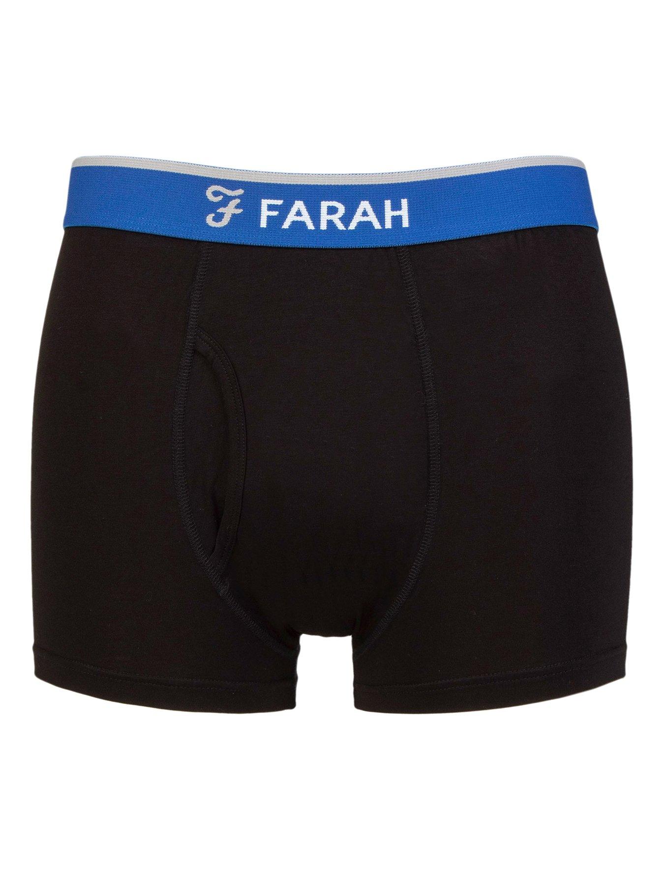 Image 1 of 3 of Farah 2 Pack Classic Bamboo Trunks - Black