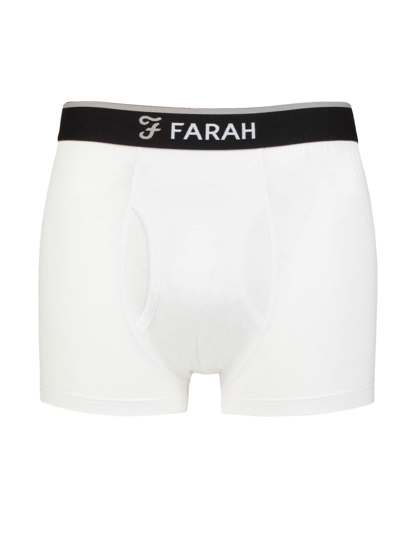 Image 2 of 3 of Farah 2 Pack Classic Bamboo Trunks - White