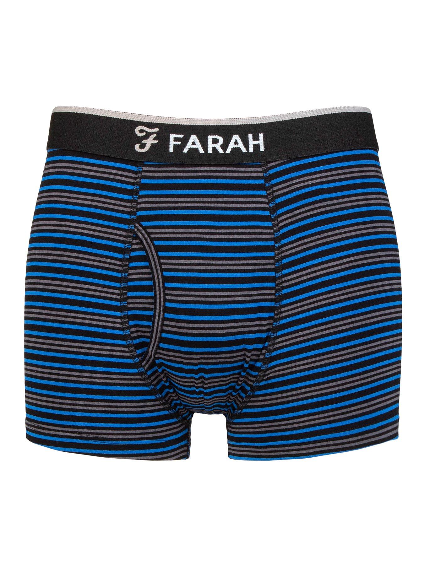 Image 1 of 3 of Farah 2 Pack Classic Bamboo Striped Trunks