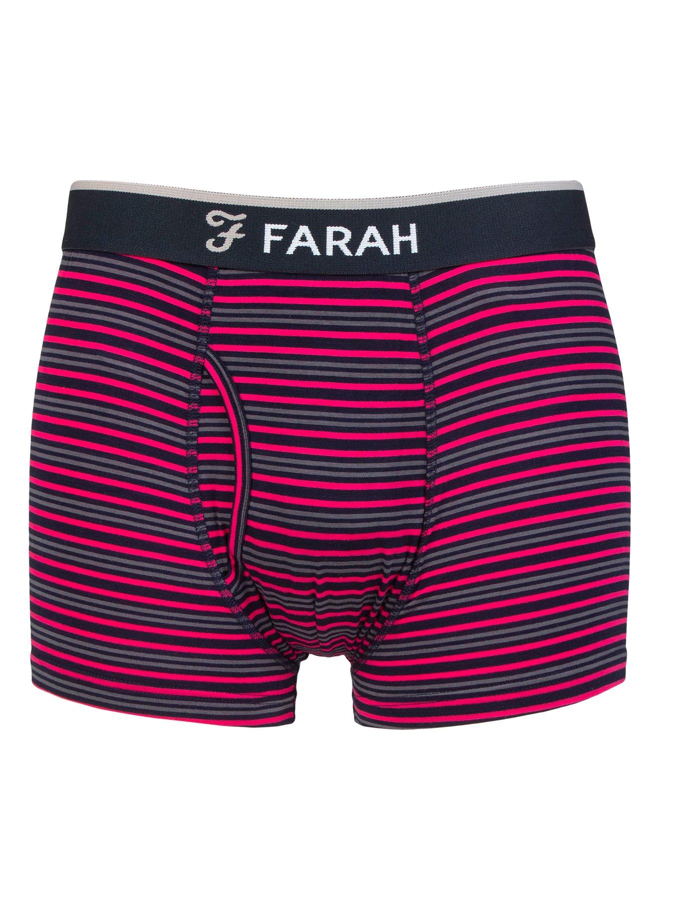 Image 1 of 3 of Farah 2 Pack Classic Bamboo Striped Trunks - Multi