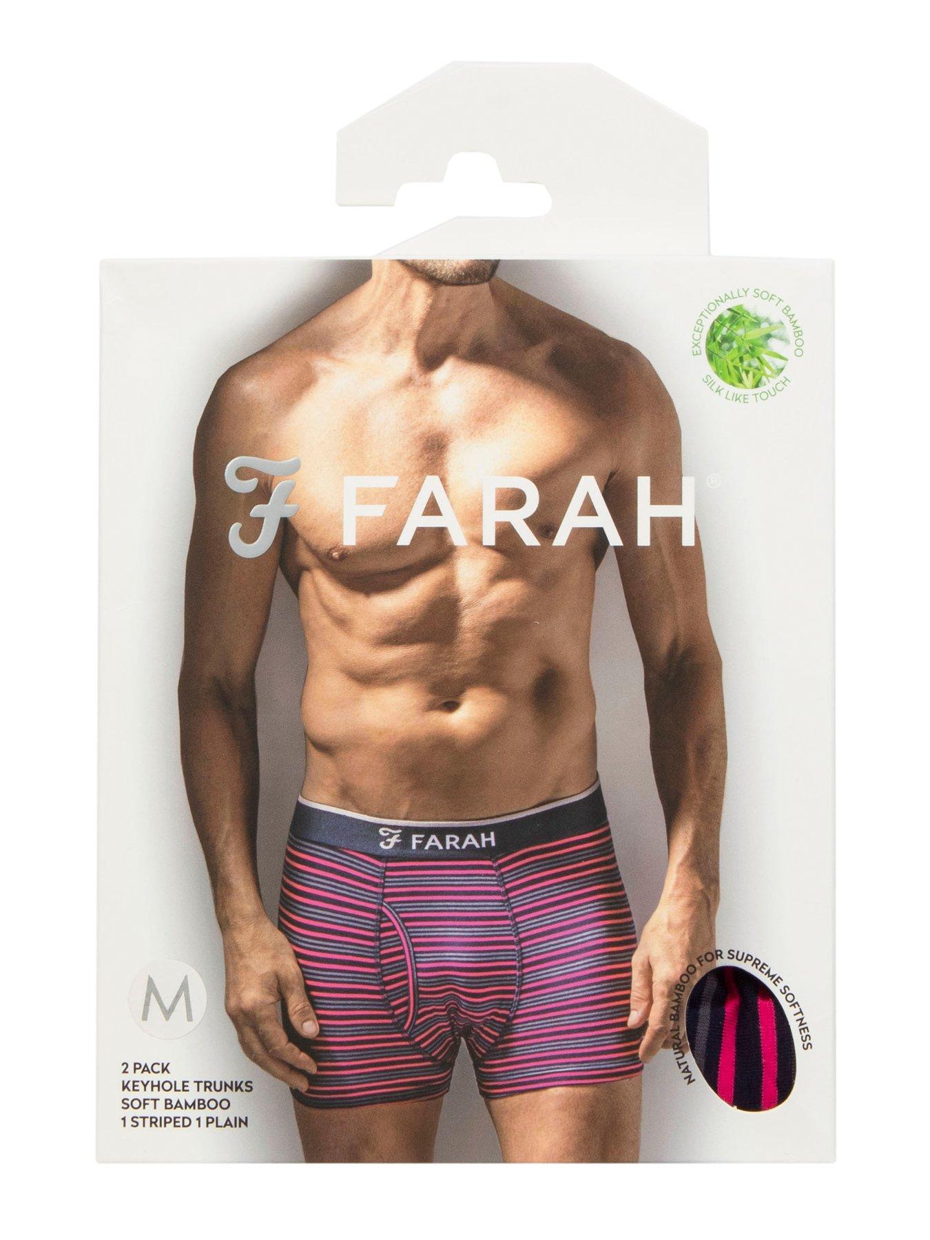 Image 3 of 3 of Farah 2 Pack Classic Bamboo Striped Trunks - Multi