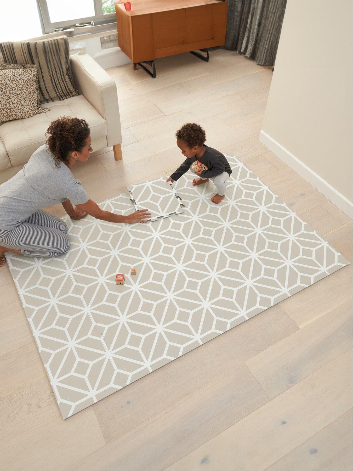 Image 1 of 2 of Tutti Bambini Puzzle Playmat - Tiles White Sand
