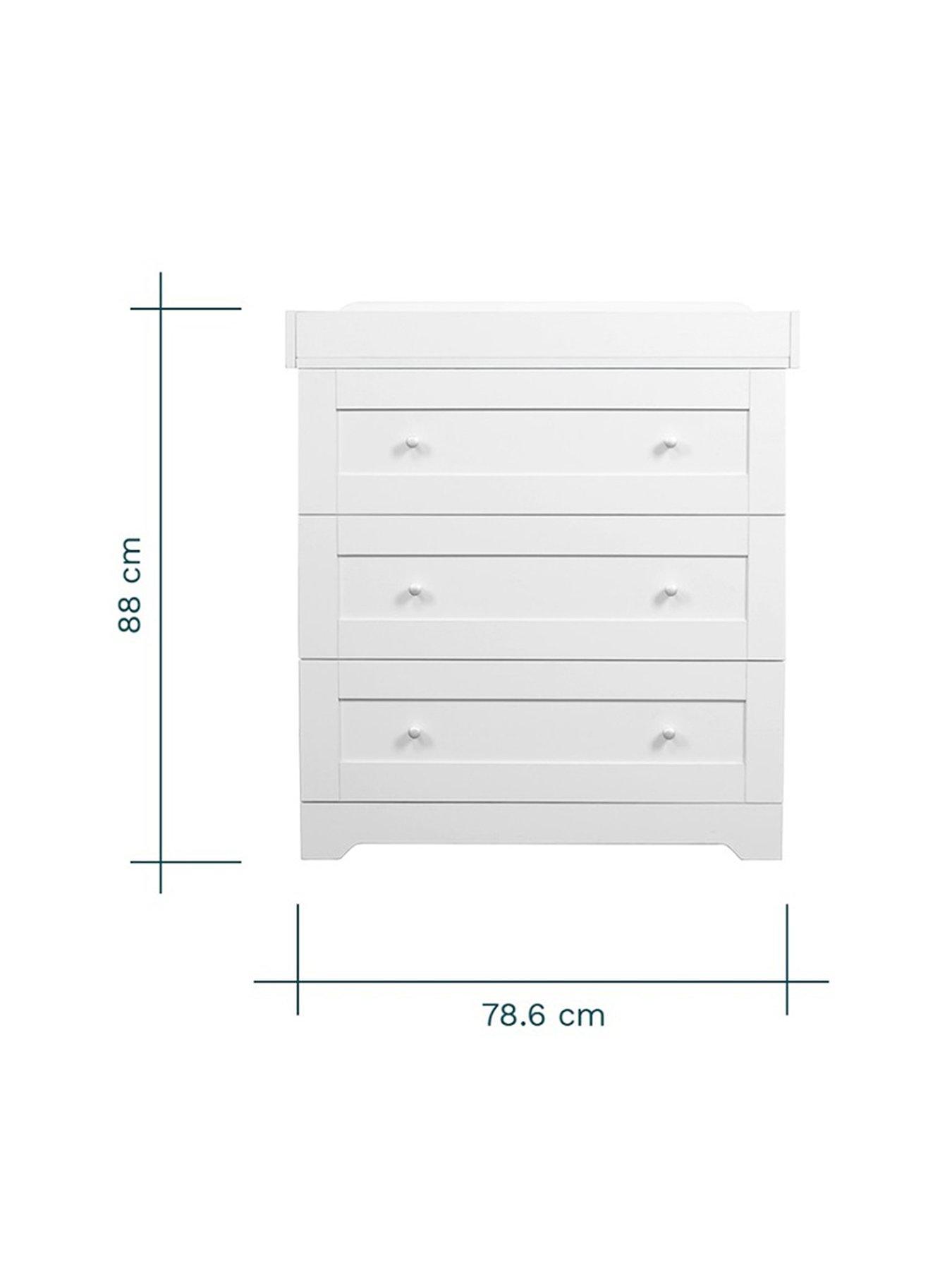  image of tutti-bambini-rio-chest-changer-white