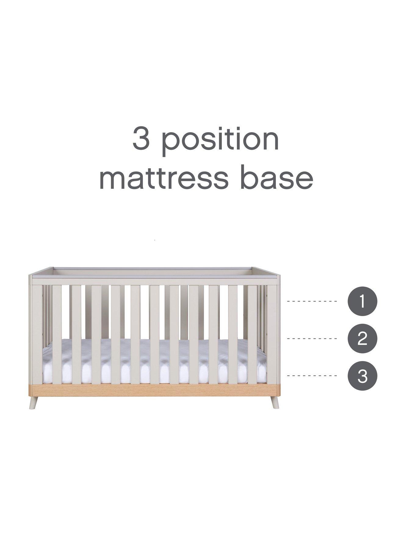 Tutti Bambini Hygge Cot Bed Light Oak/White Sand Littlewoods