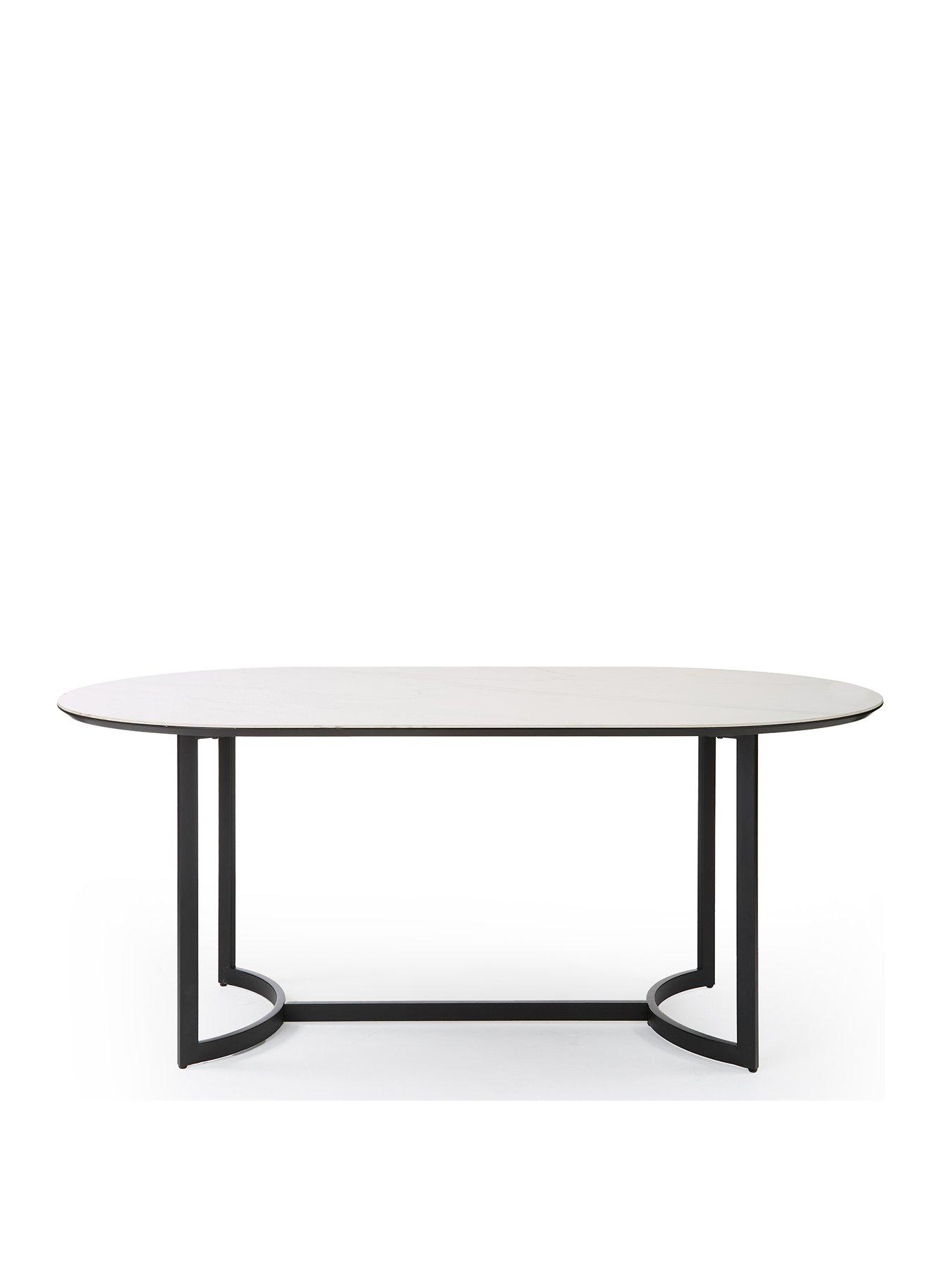 Image 2 of 7 of Very Home Alba 180 cm Ceramic Top Oval&nbsp;Dining Table