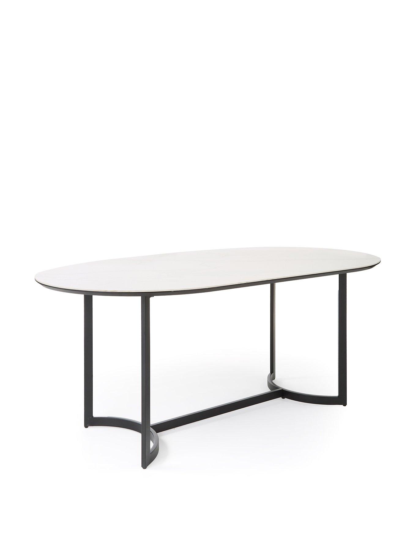 Image 3 of 7 of Very Home Alba 180 cm Ceramic Top Oval&nbsp;Dining Table