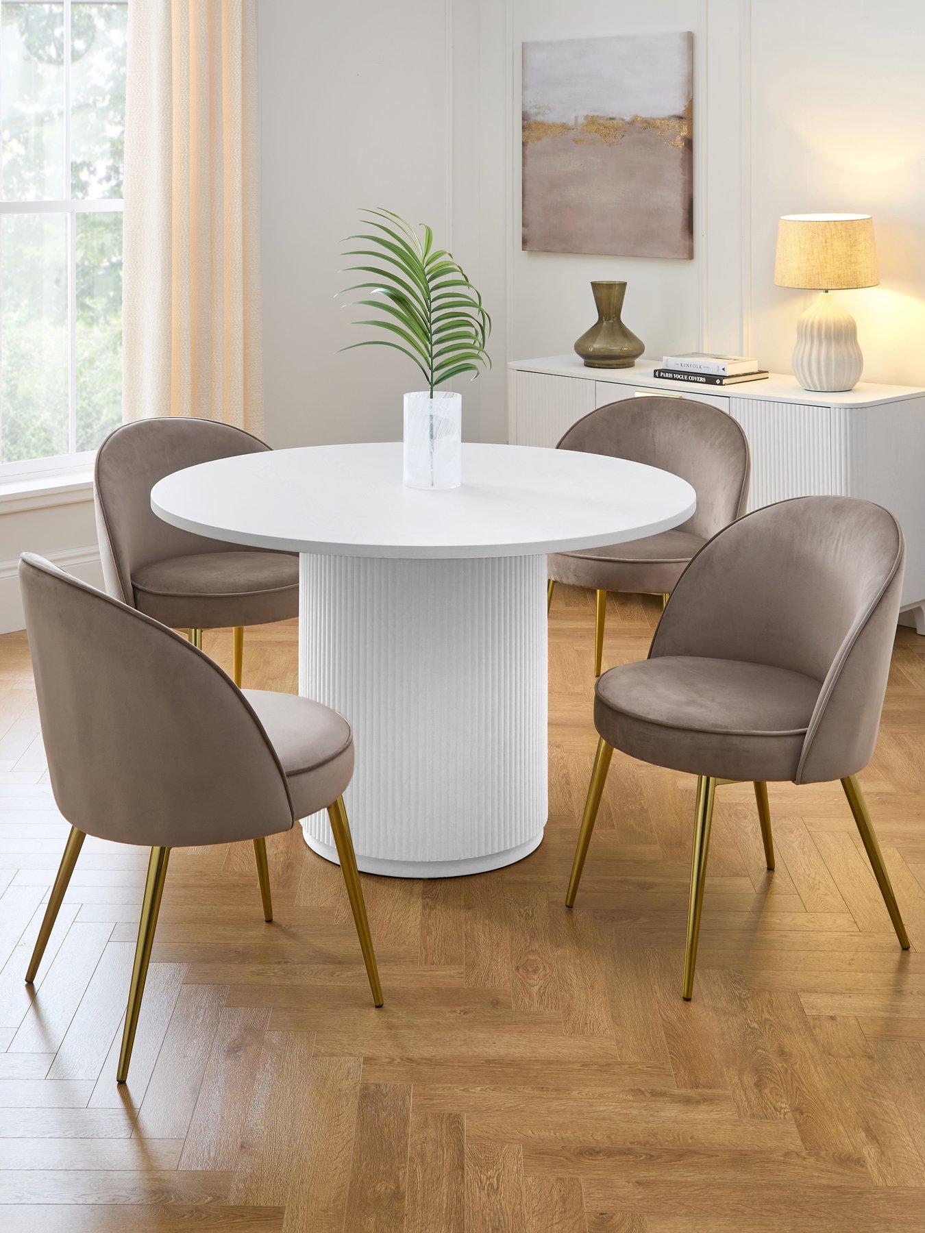 Very Home Carina Round Dining Table & 4 Chairs