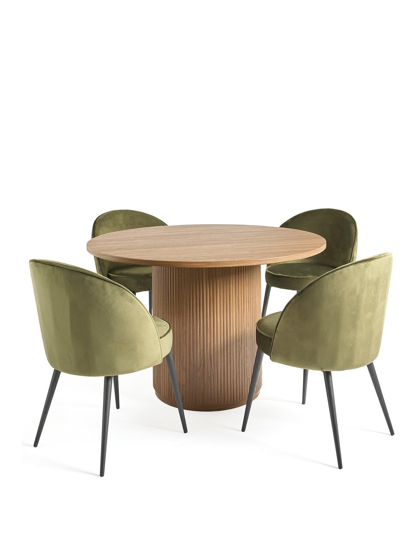  image of very-home-carina-round-dining-table-amp-4-chairs