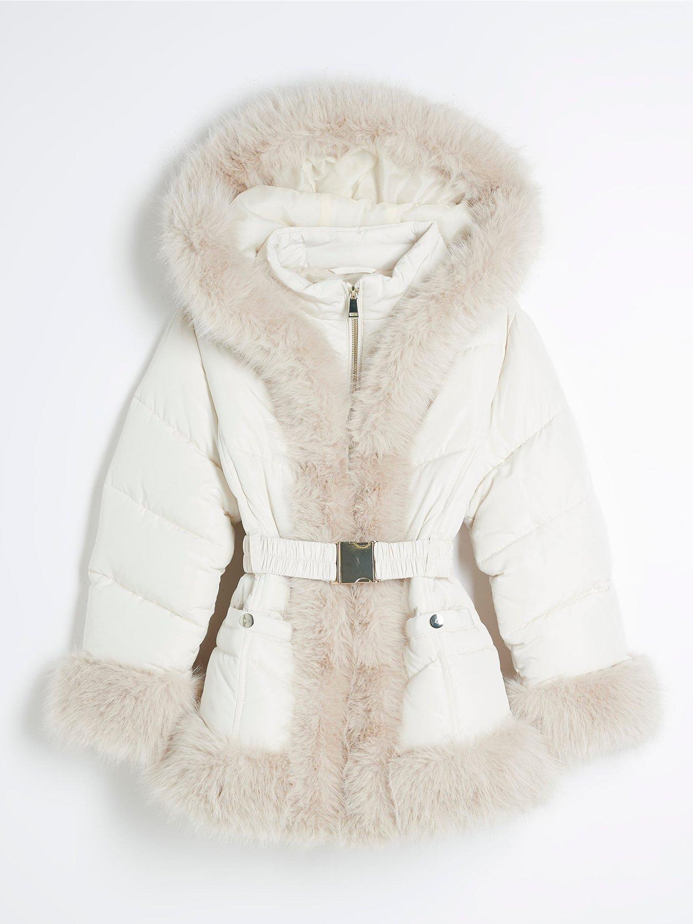 River island childrens faux fur coats jackets online