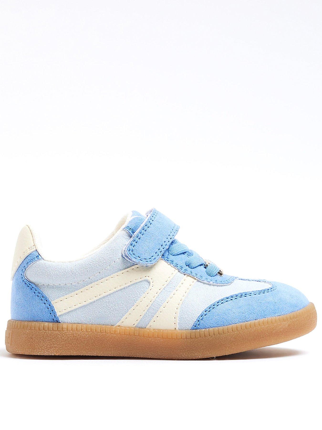 river-island-mini-girls-suedette-velcro-trainers-light-blue