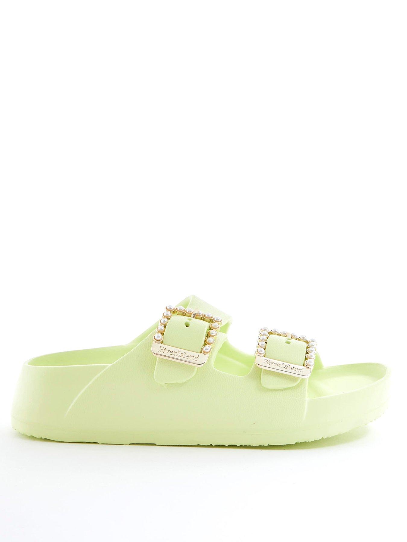 river-island-girls-pearl-moulded-sandals-lime-green