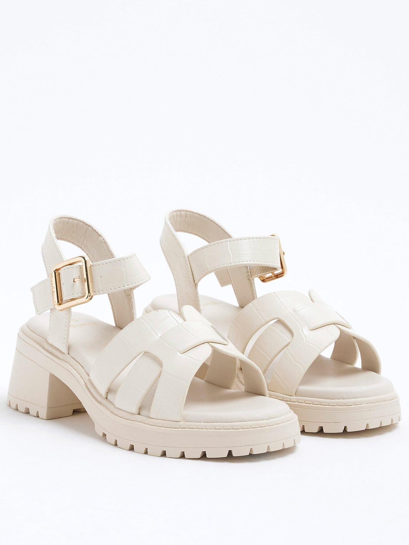  image of river-island-girls-weave-espadrille-sandal-cream