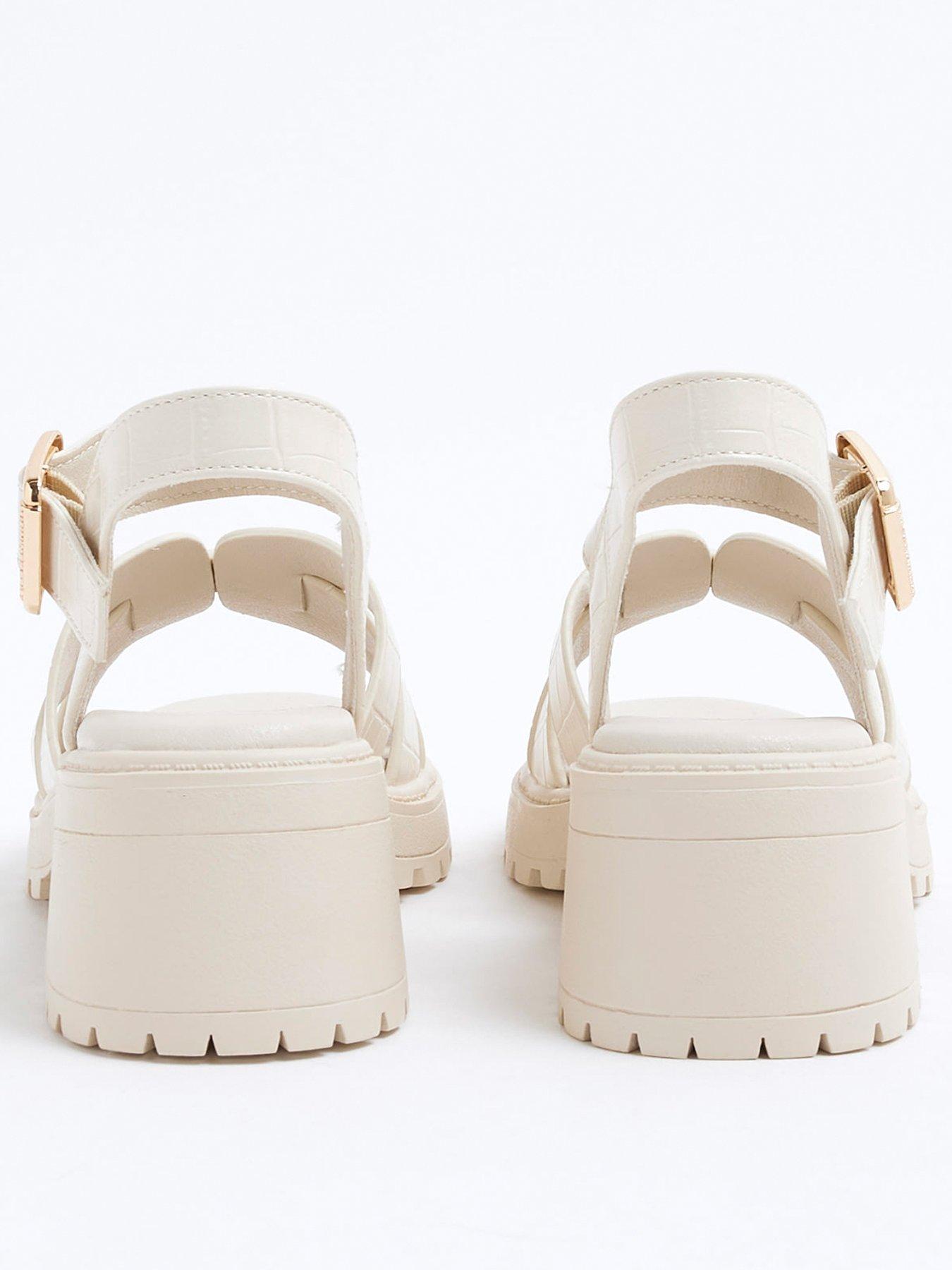  image of river-island-girls-weave-espadrille-sandal-cream