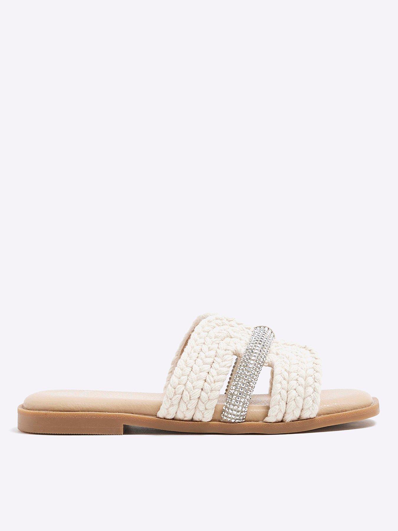 river-island-girls-raffia-diamante-sandals-cream