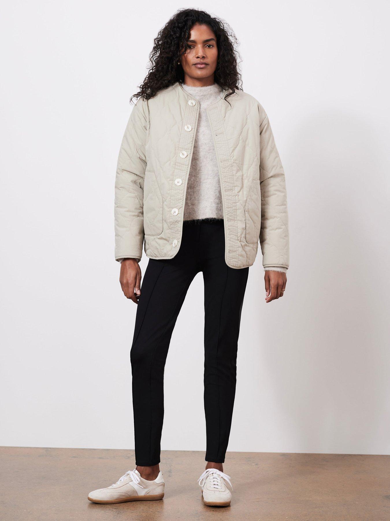 undefined Cream Borg Reversible Jacket - Ivory