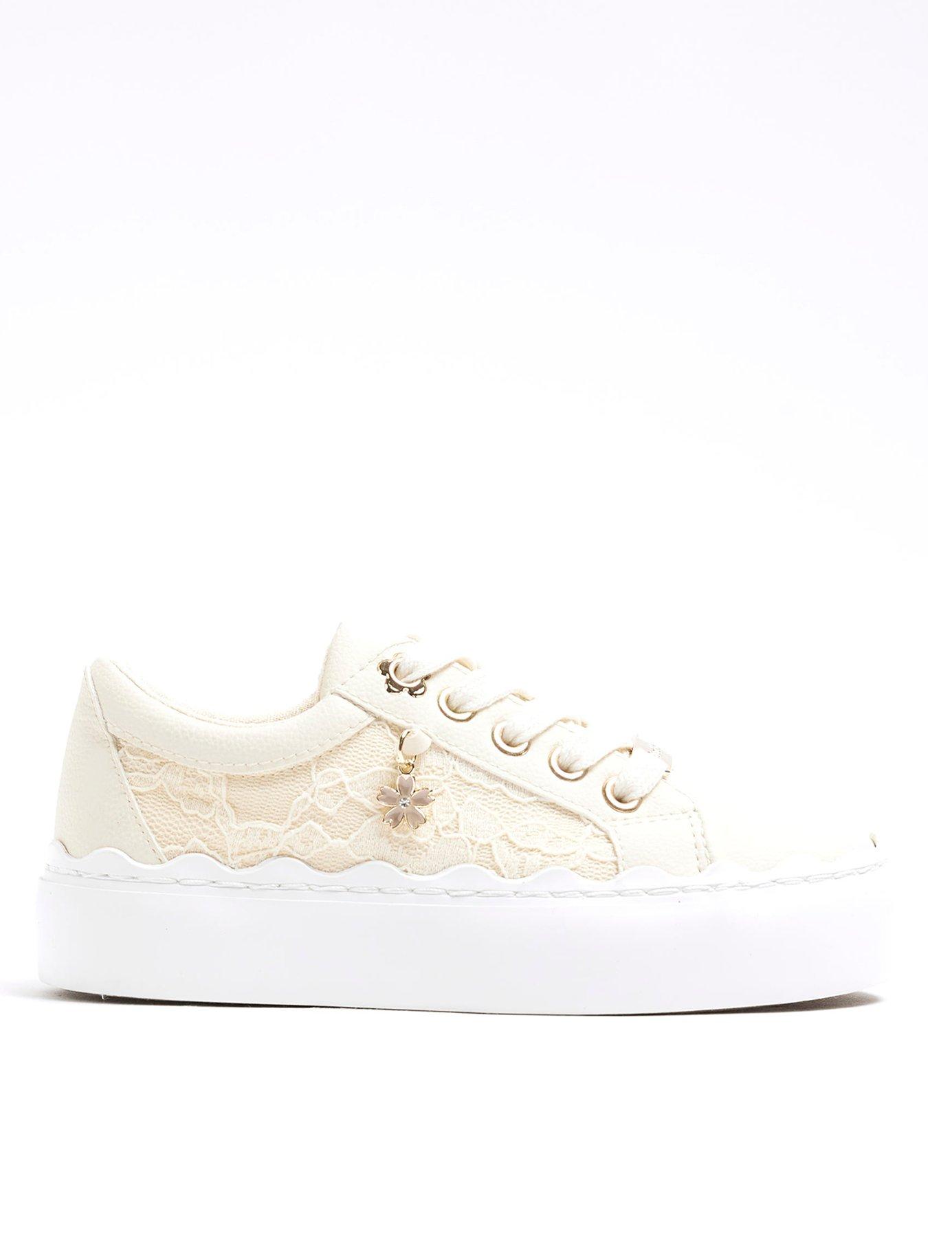 river-island-girls-lace-trainers-cream