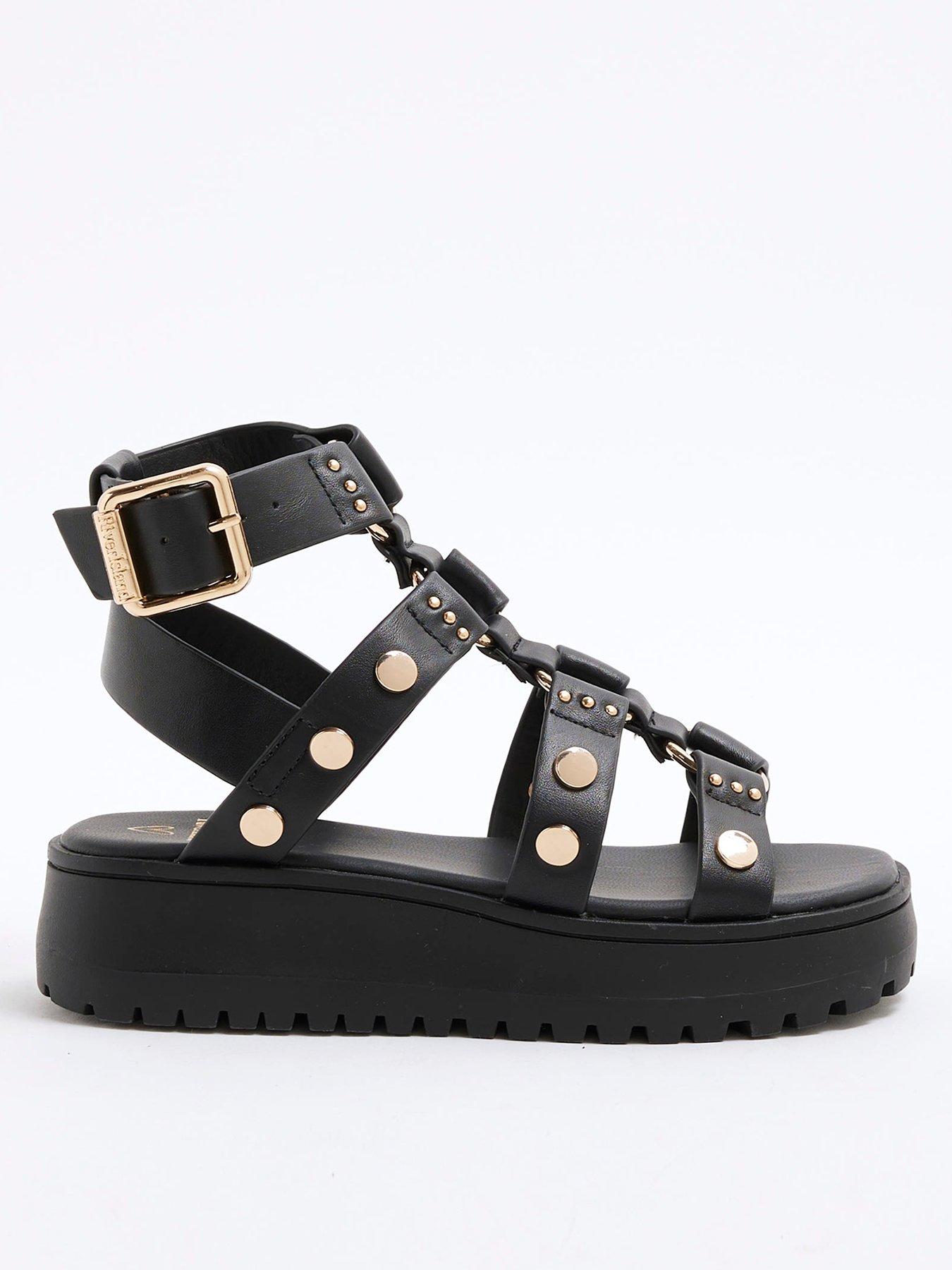 Gladiator Sandals River Island Black Sandals Flat ASOS  display picture 3