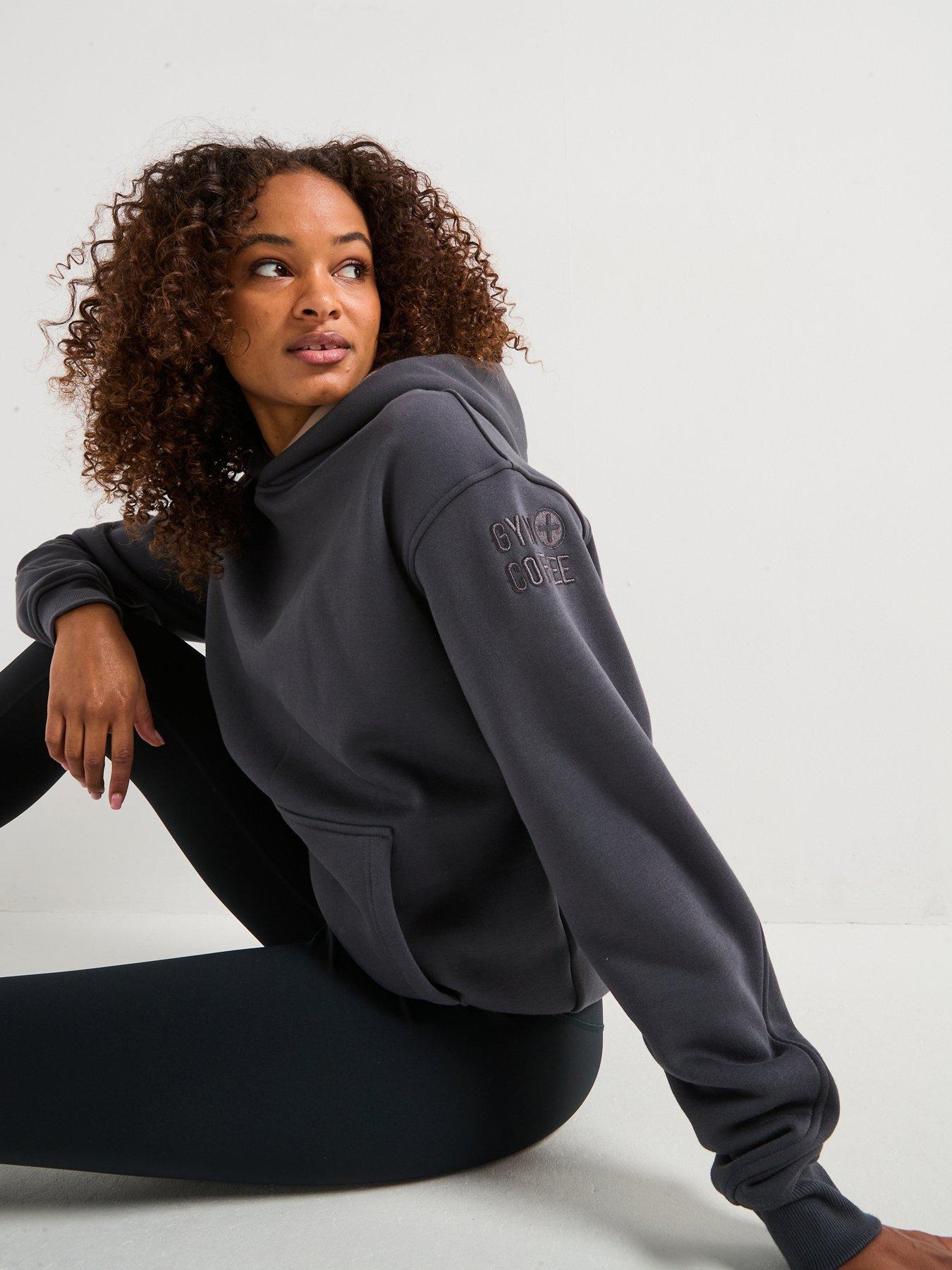  image of gym-coffee-womens-training-sierra-pullover-hoodie-grey