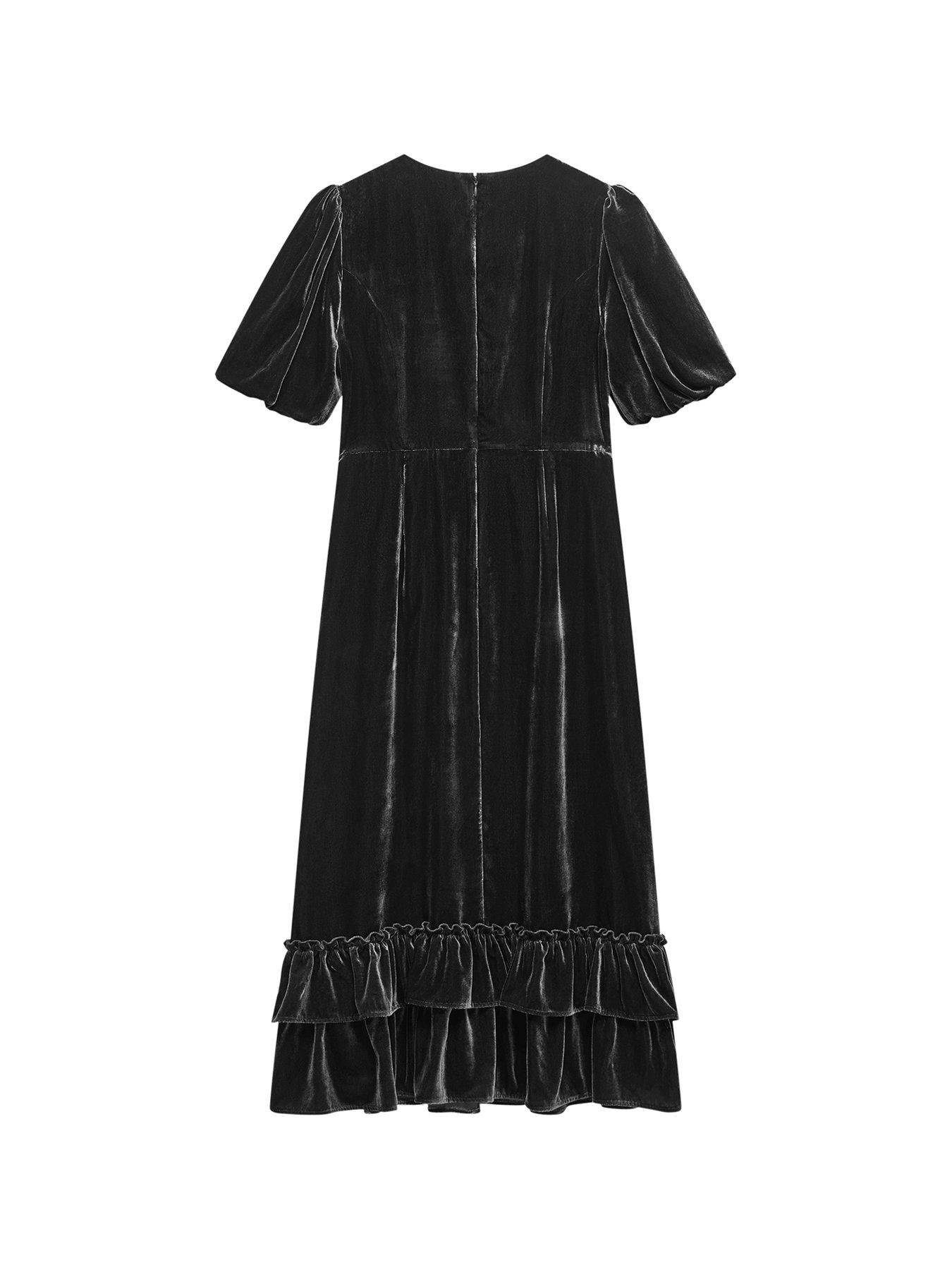 Mint Velvet Bow Detail Midi Dress - Black | Littlewoods