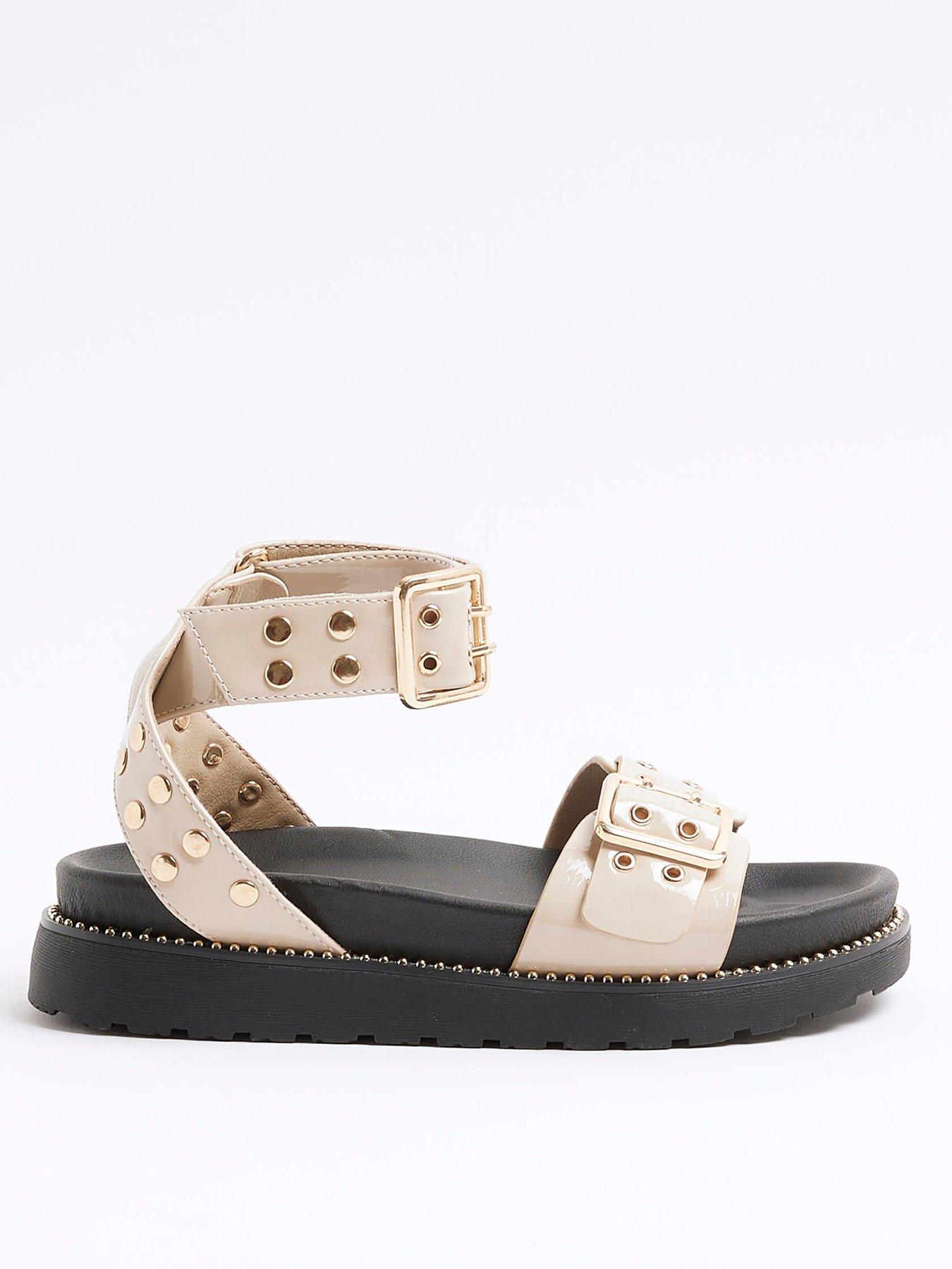 river-island-girls-studded-chunky-strapped-sandals-beige