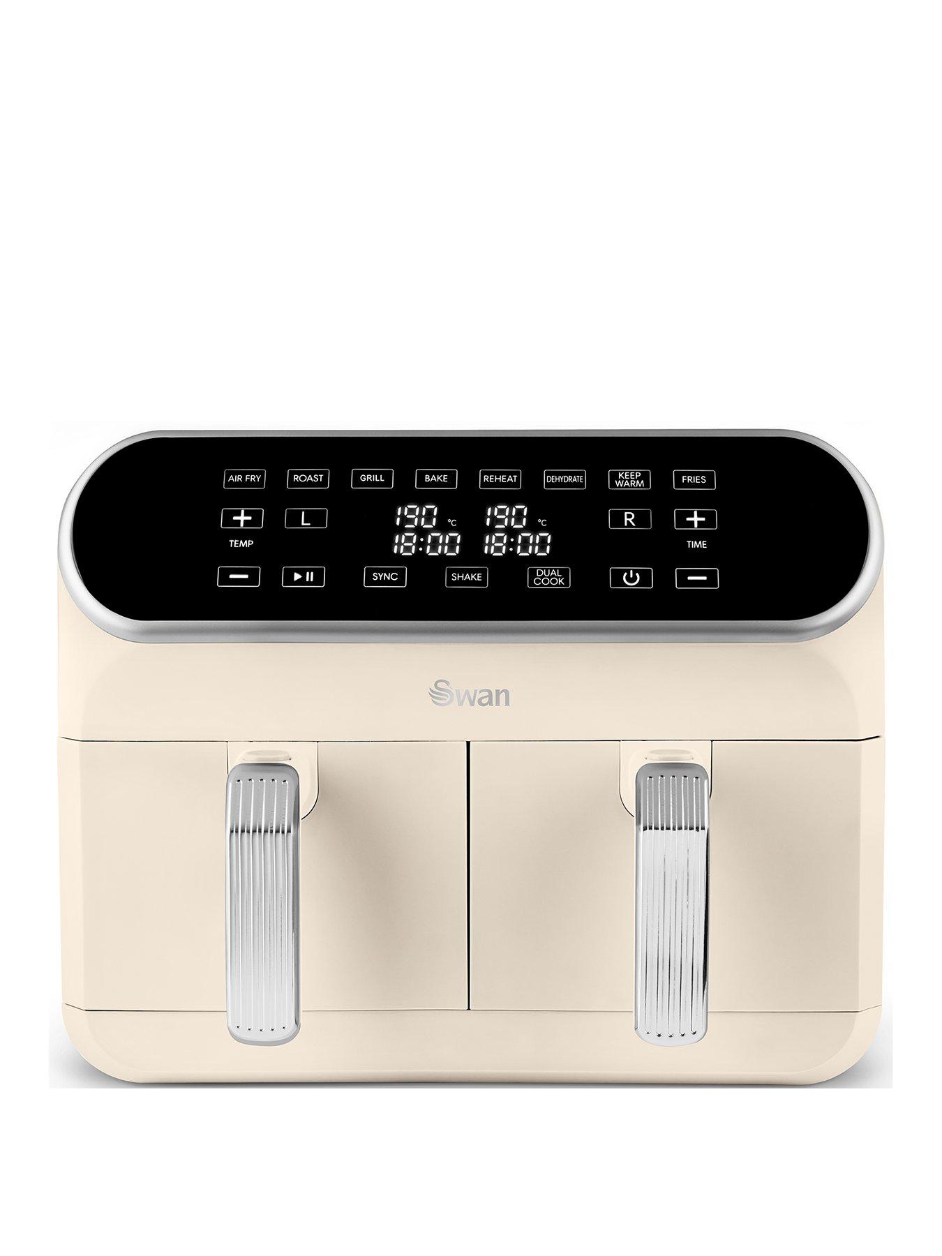 Swan Retro 8L Dual Air Fryer - Cream