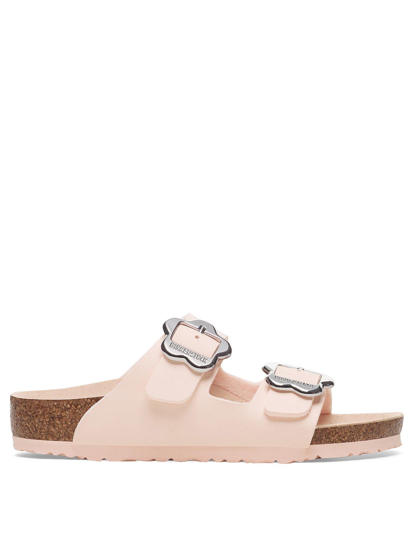 Birkenstock Arizona Flower Buckle Sandal - Light Rose