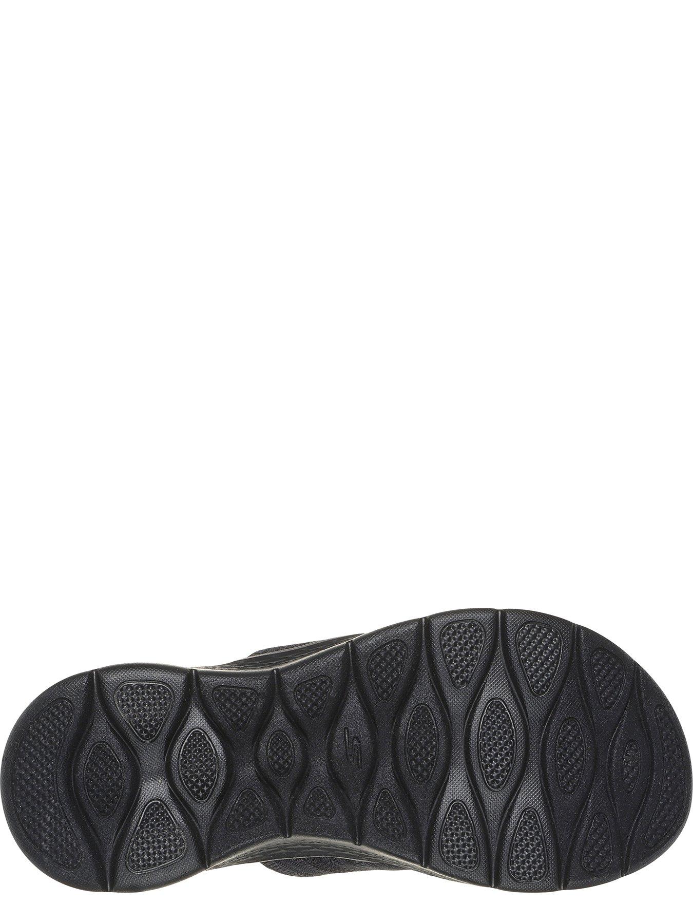  image of skechers-go-walk-flex-crossband-slide-black