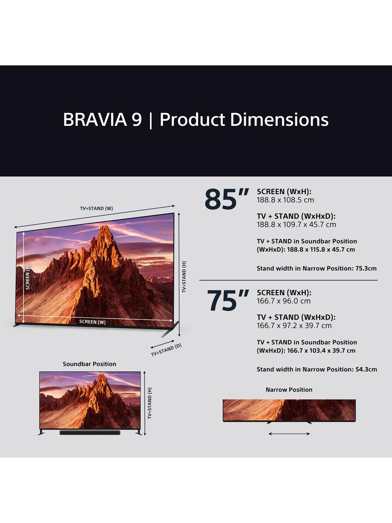 Image 6 of 6 of Sony Bravia 9 75" QLED XR MiniLED 4K HDR Smart TV - K75XR90PU