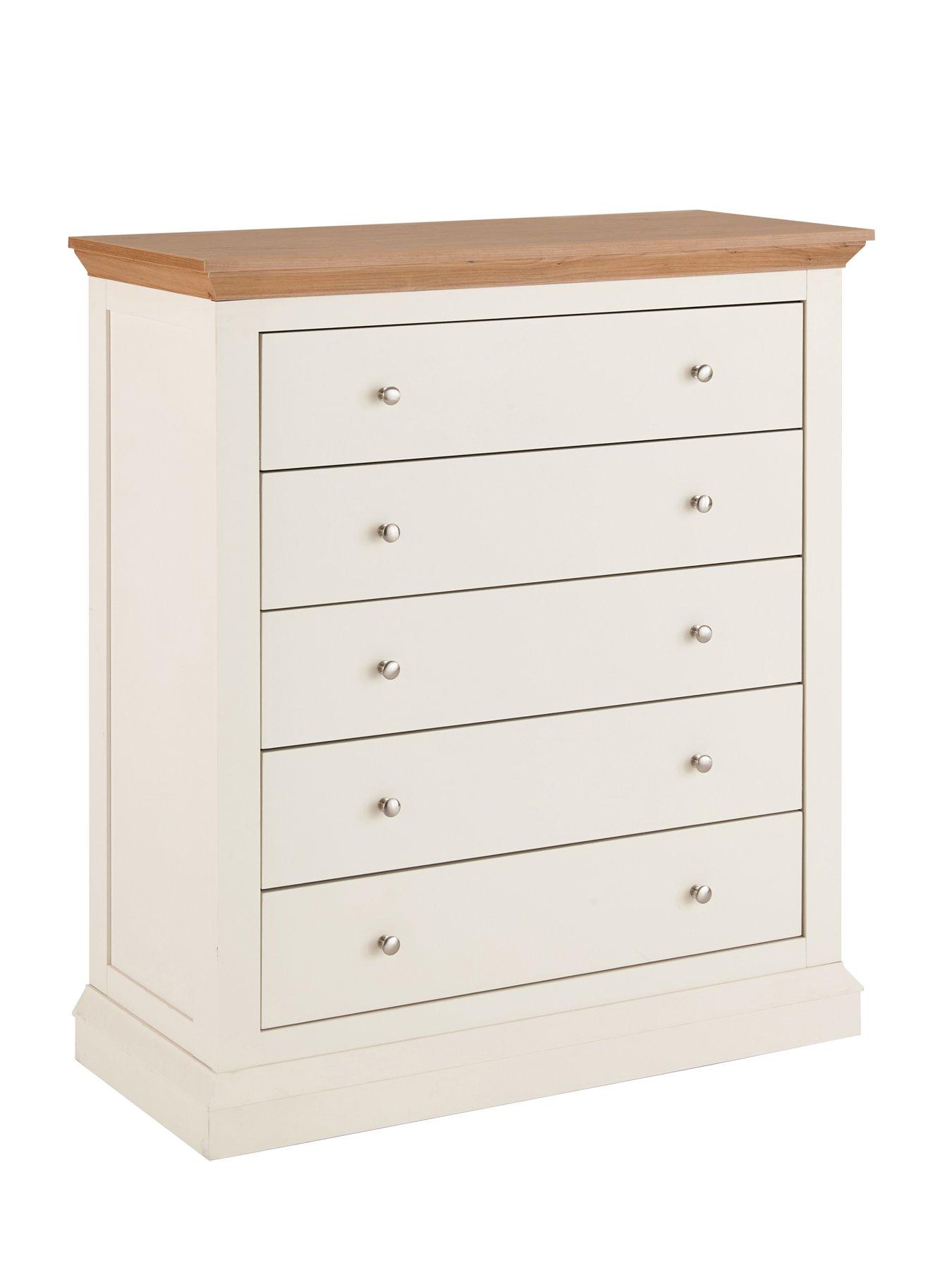  image of very-home-hanna-4-piece-bedroom-set-3-door-wardrobe-5-drawer-chest-plusnbsp2-bedside-chests