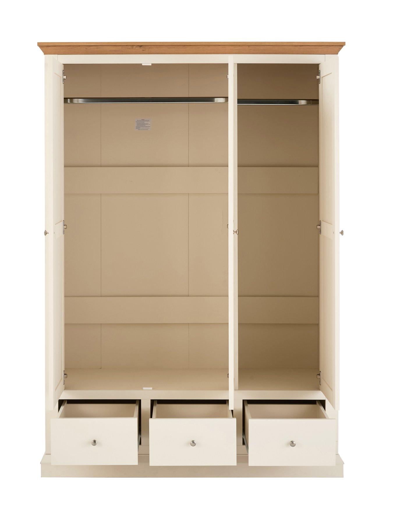  image of very-home-hanna-4-piece-bedroom-set-3-door-wardrobe-5-drawer-chest-plusnbsp2-bedside-chests