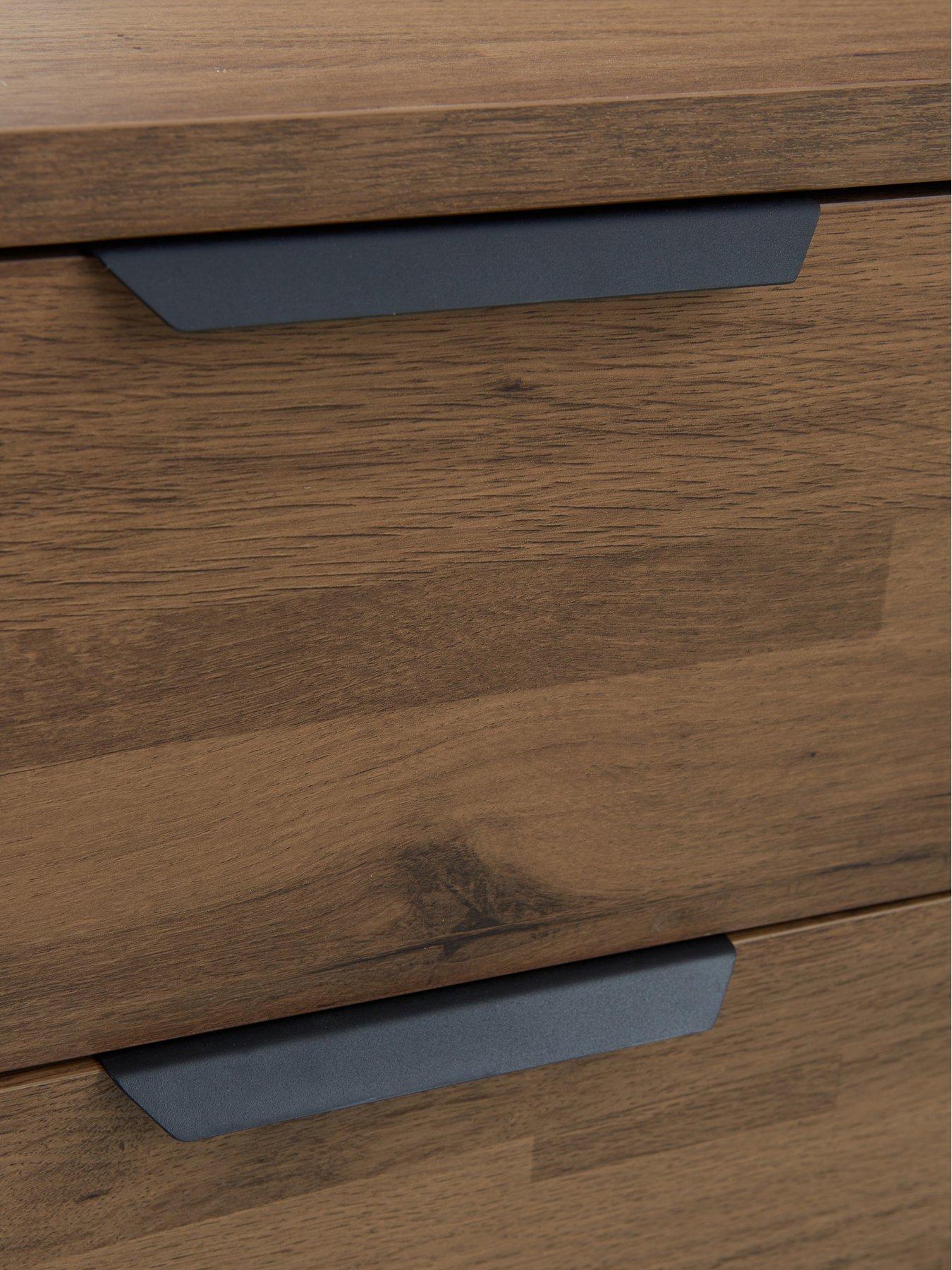 Image 5 of 7 of The Very Collection Harlem 2 Drawer Bedside Chest - Mid Oak Effect - FSC&reg; Certified