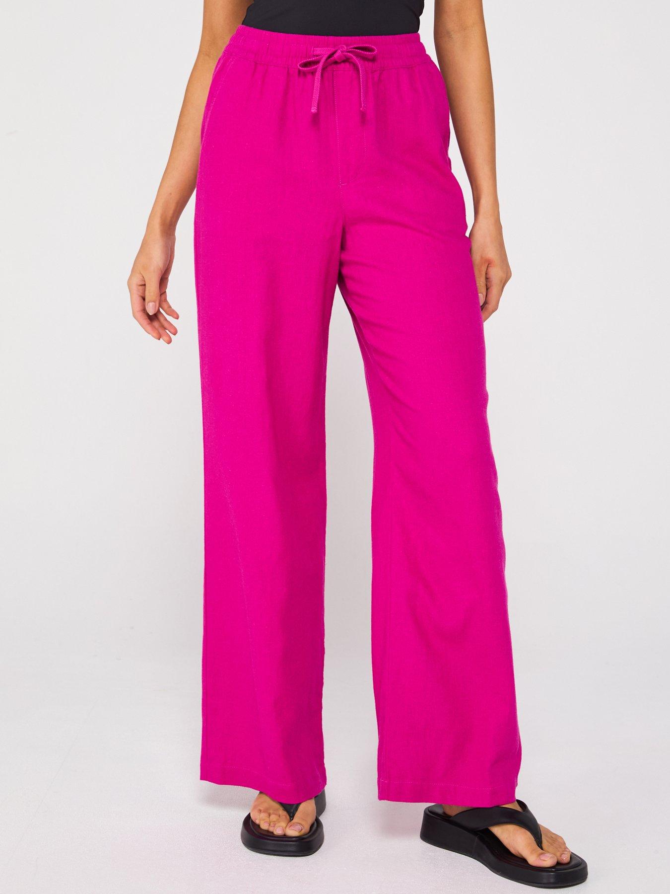 everyday-wide-leg-linen-blend-trousers-pink