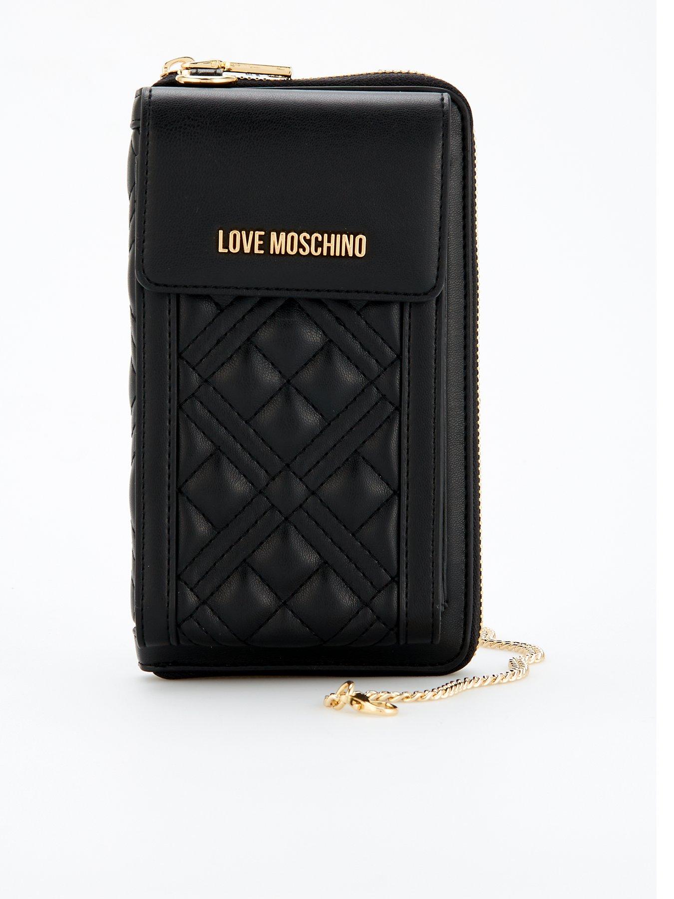  image of love-moschino-quilted-phone-chain-purse