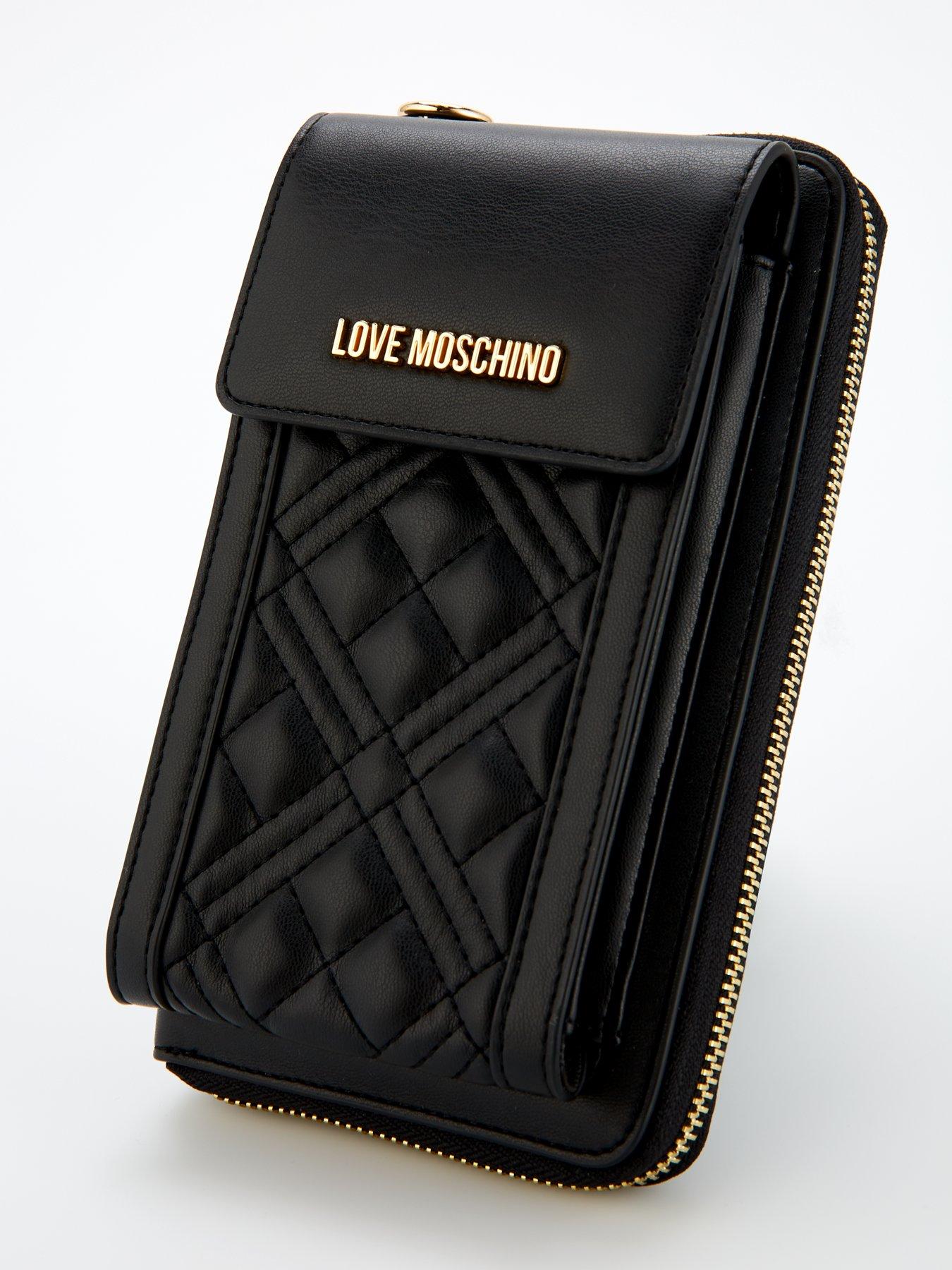  image of love-moschino-quilted-phone-chain-purse