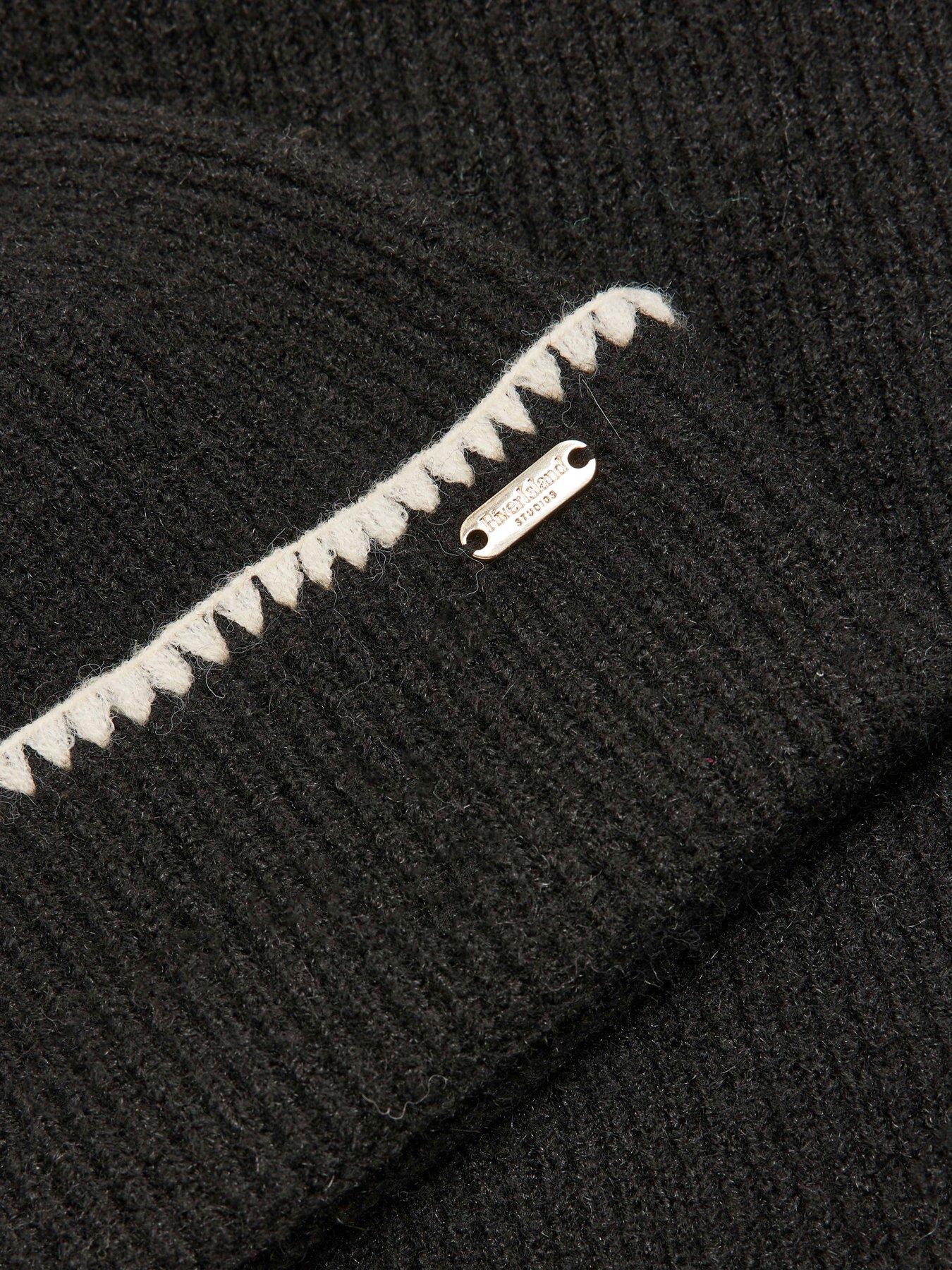 Image 3 of 4 of River Island Blanket Stitch Gift Set - Black