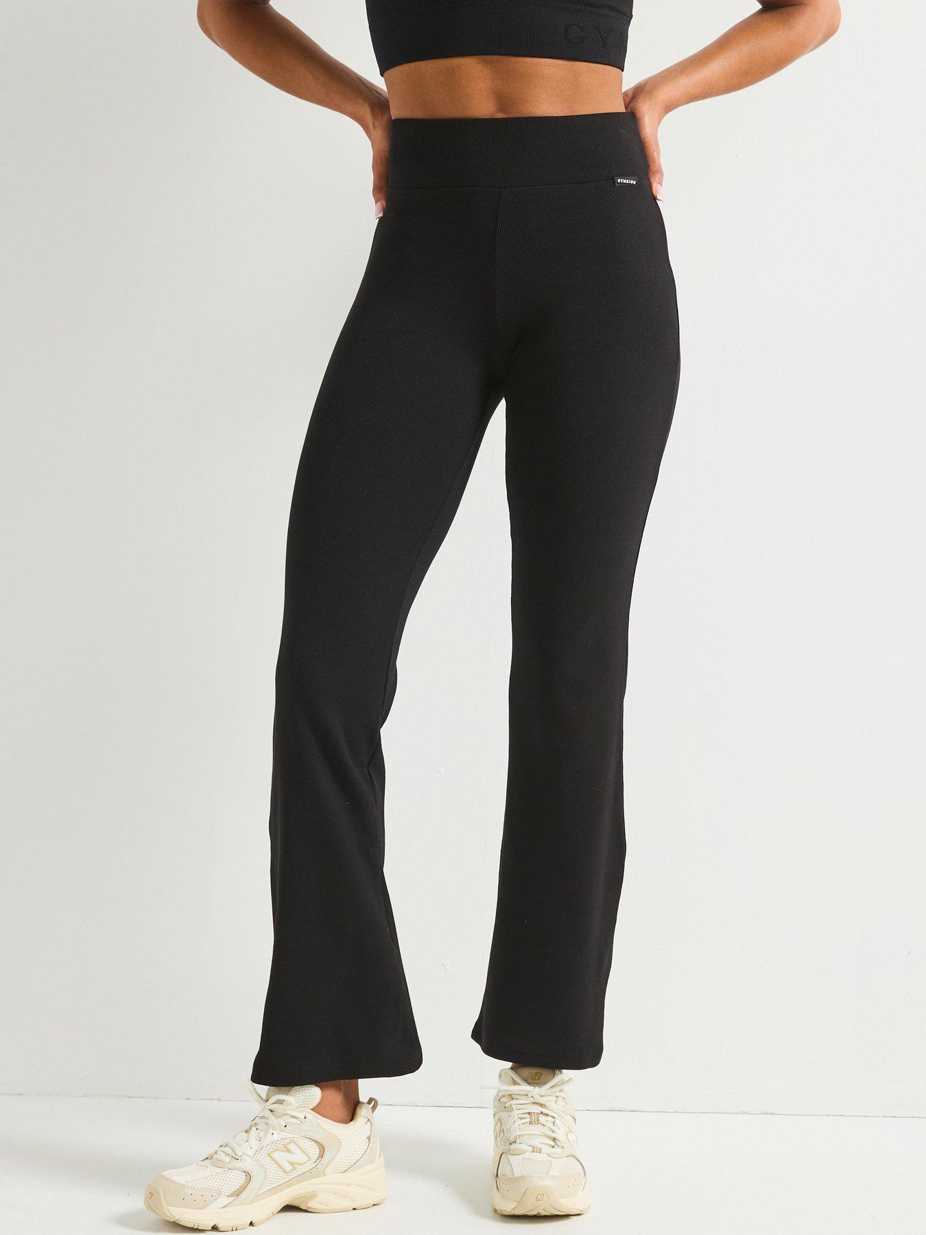 gym-king-womens-365-rib-flared-leggings-black