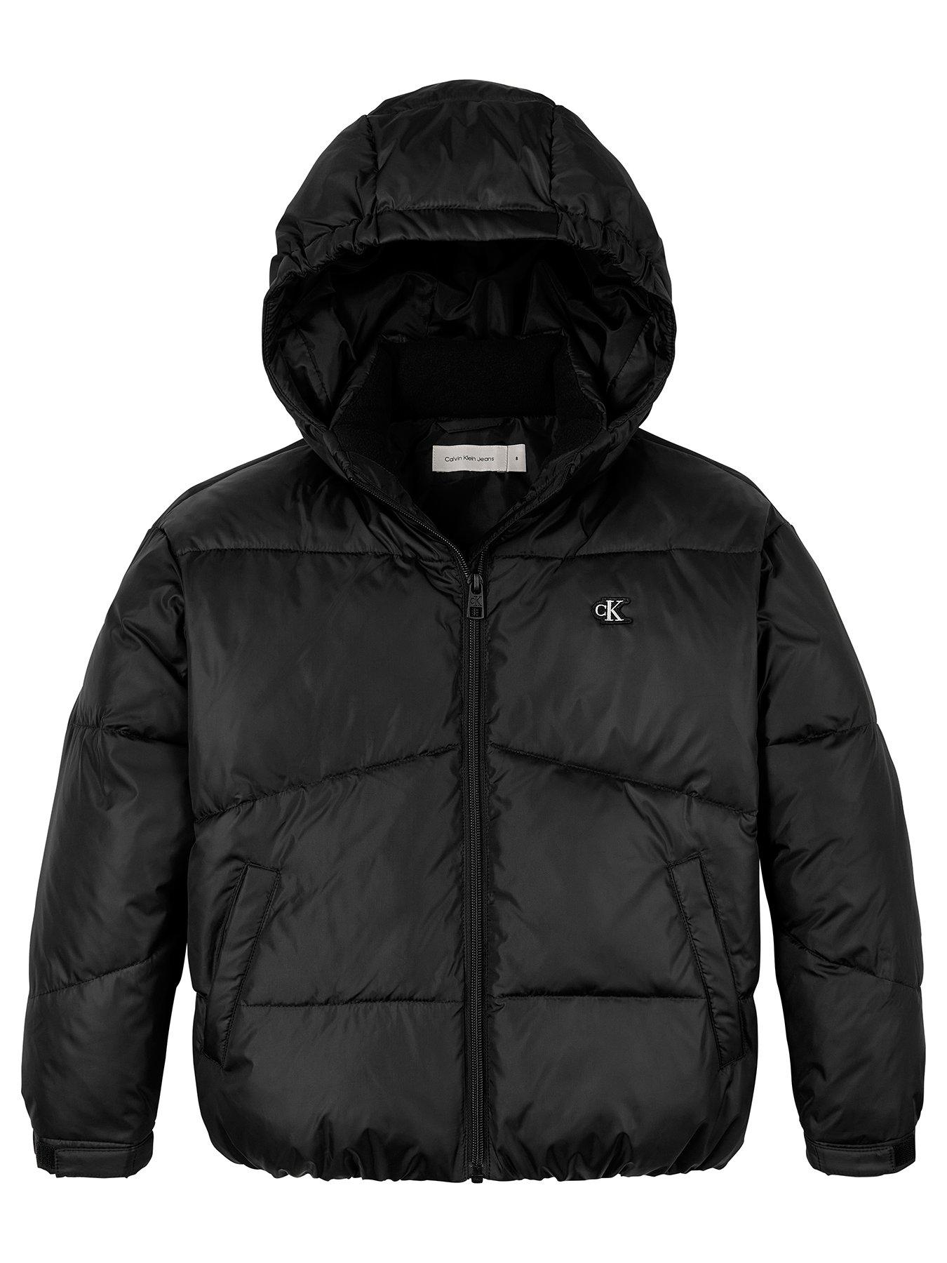 undefined Girls CK Short Padded Jacket - Black