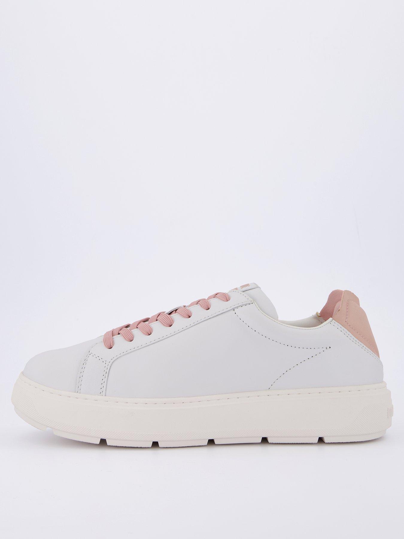 front image of love-moschino-chunky-glitter-heart-trainers-white