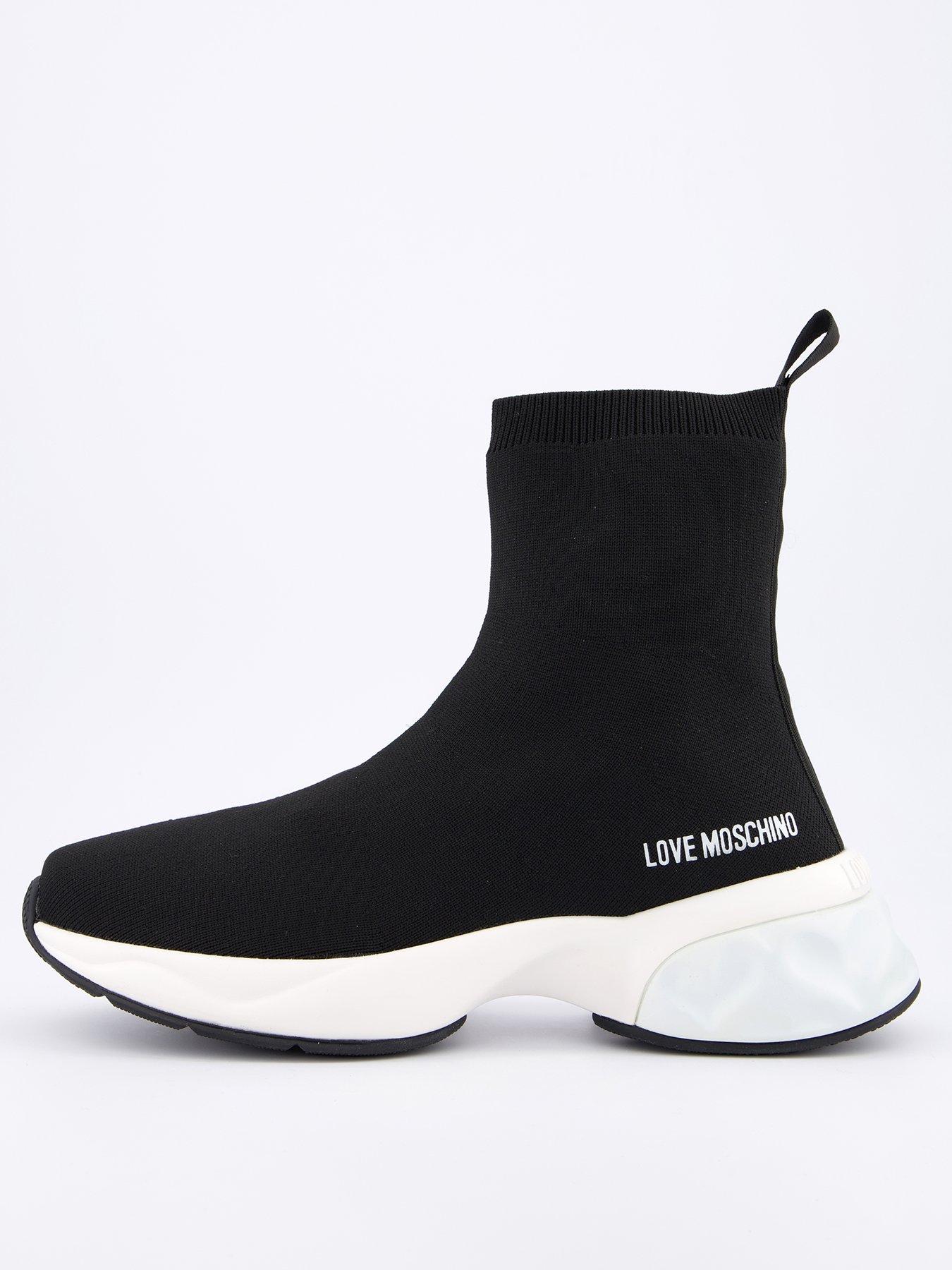 love-moschino-logo-sock-trainers-black