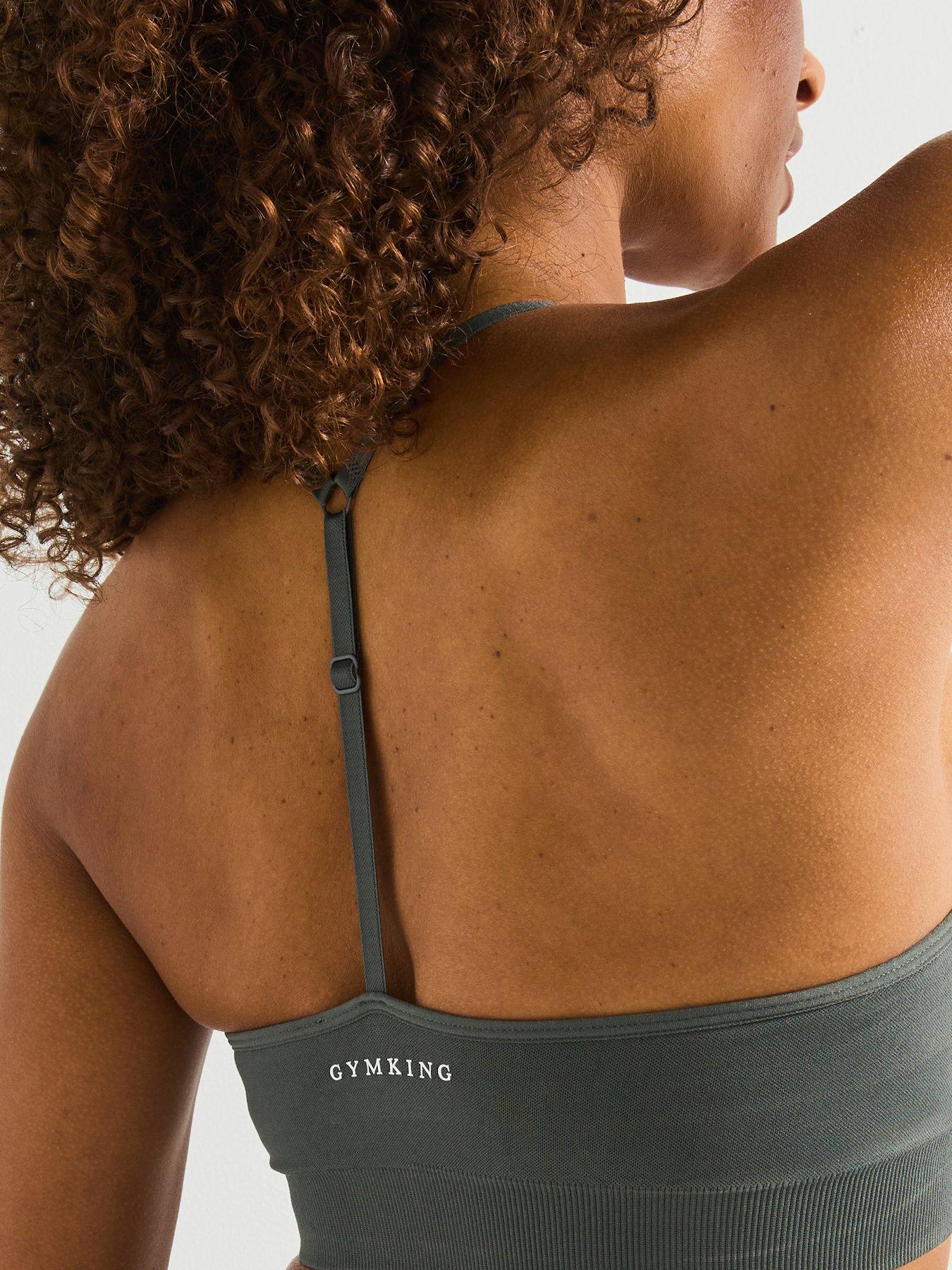  image of gym-king-womens-scultp-seamless-bra-green