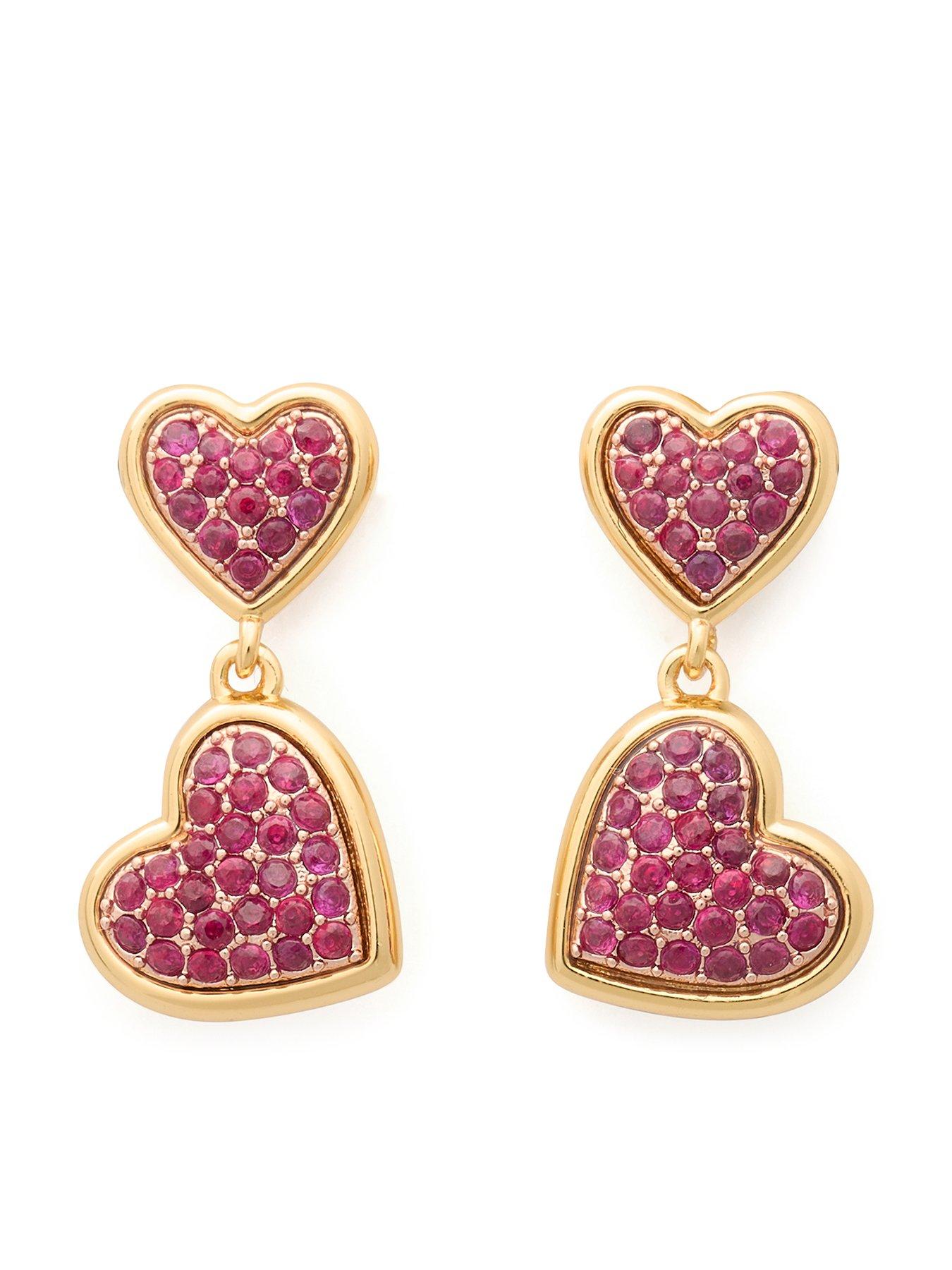  image of kate-spade-new-york-with-all-my-heart-pave-drop-earrings