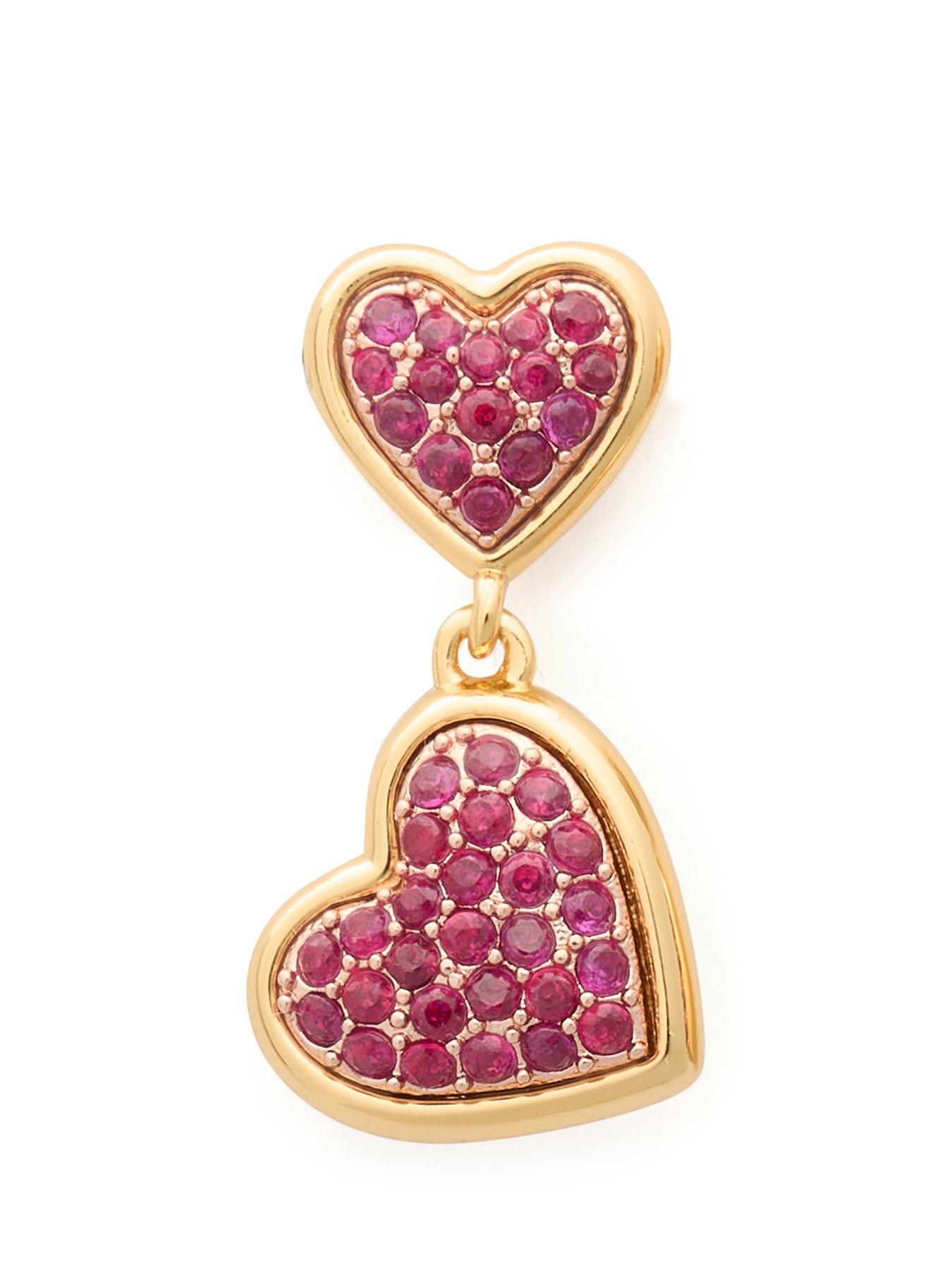  image of kate-spade-new-york-with-all-my-heart-pave-drop-earrings