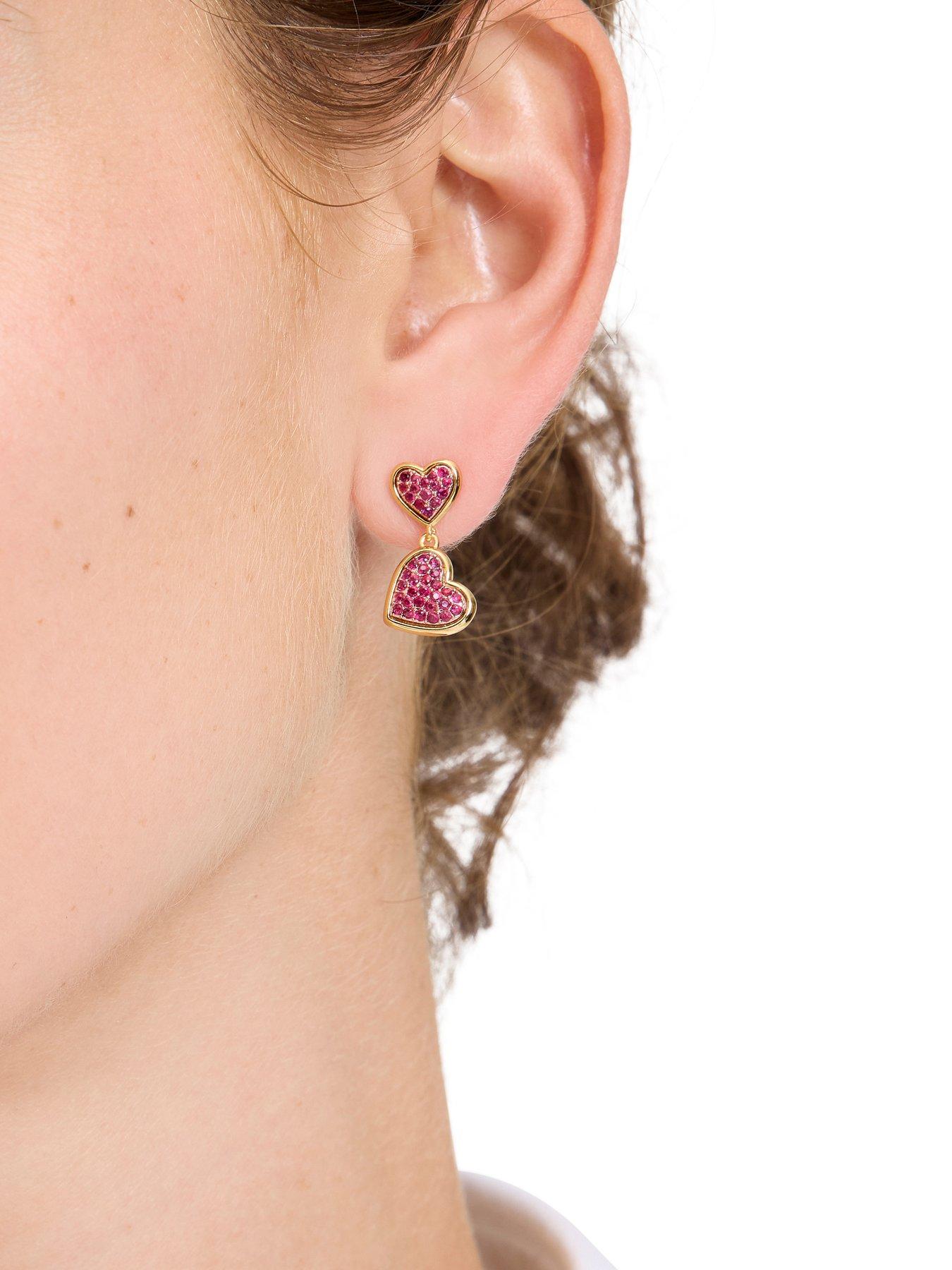  image of kate-spade-new-york-with-all-my-heart-pave-drop-earrings